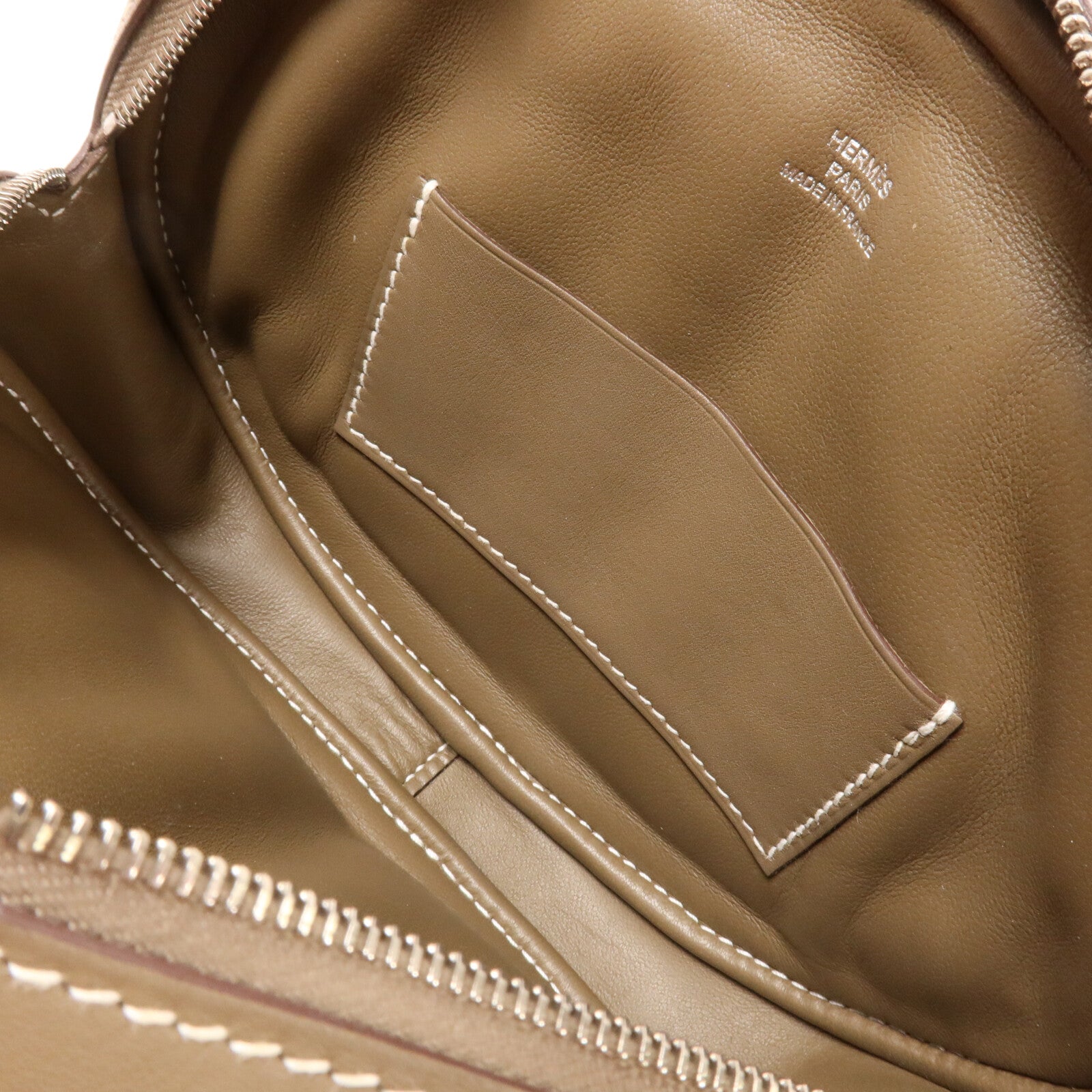 HERMES Swift皮革In The Loop Belt Bag肩背袋Etoupe