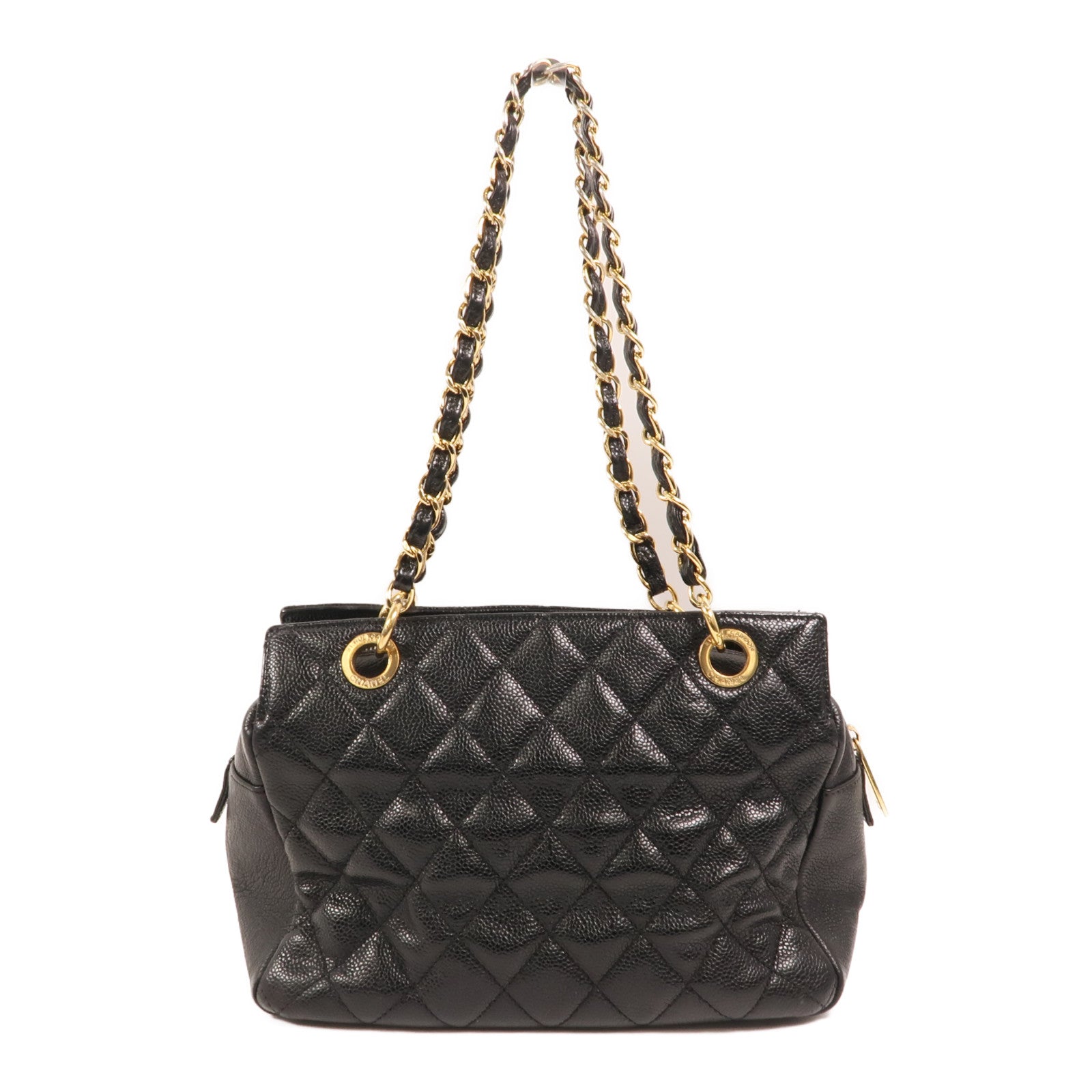 CHANEL 牛皮皮革Petite Timeless Tote金扣肩背袋