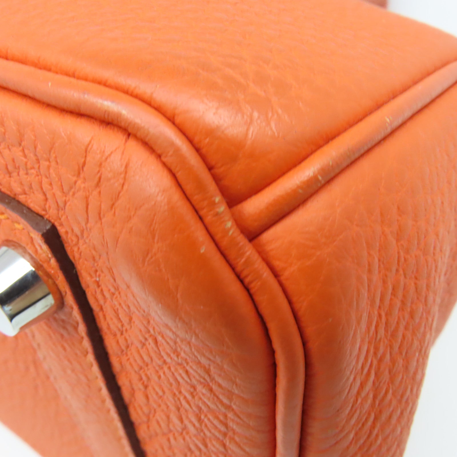 HERMES 【激減優惠】Togo Birkin 30 Hand Bag銀扣手挽袋Feu/火焰橘色