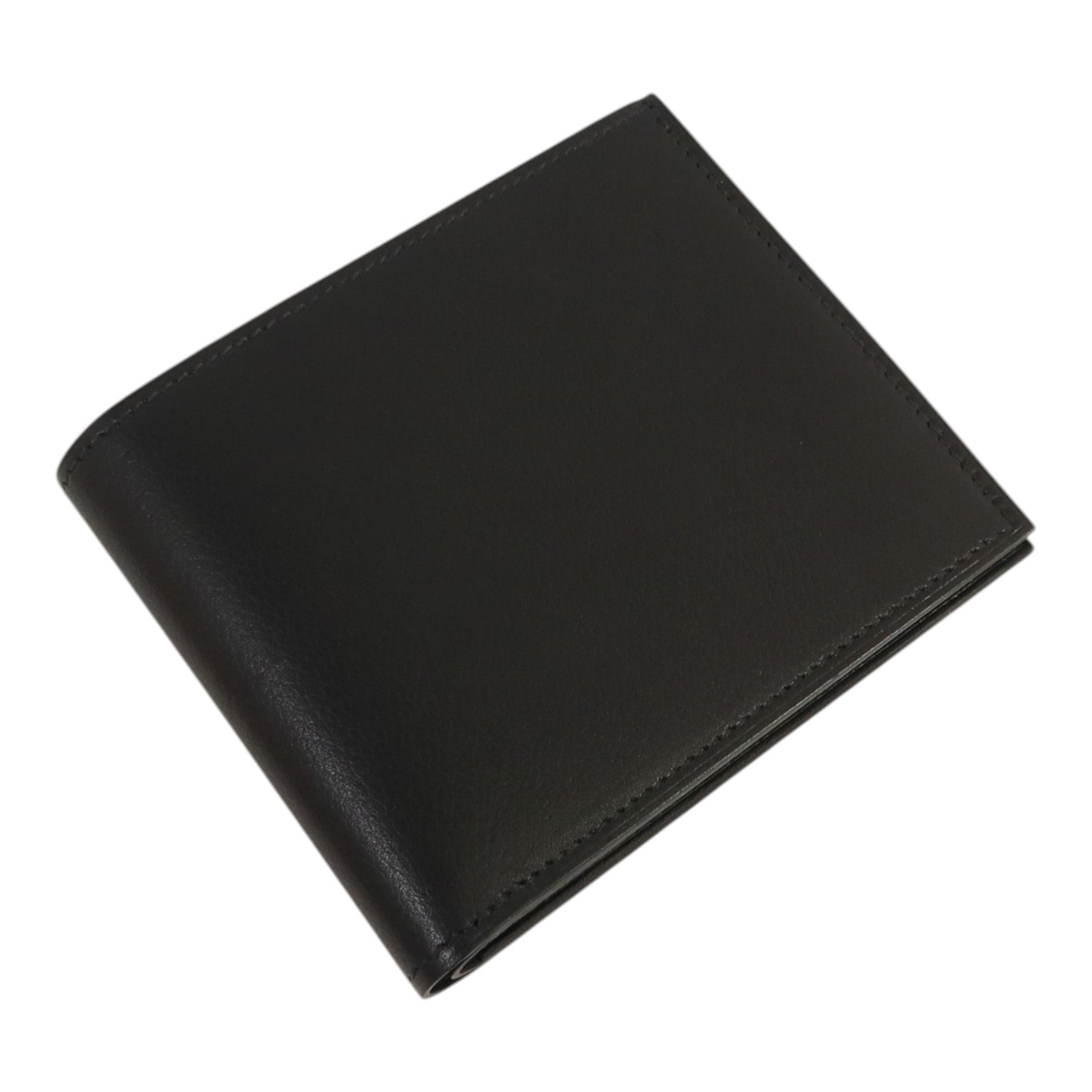 HERMES Evergain皮革Citizen Twill Compact Wallet錢包Noir