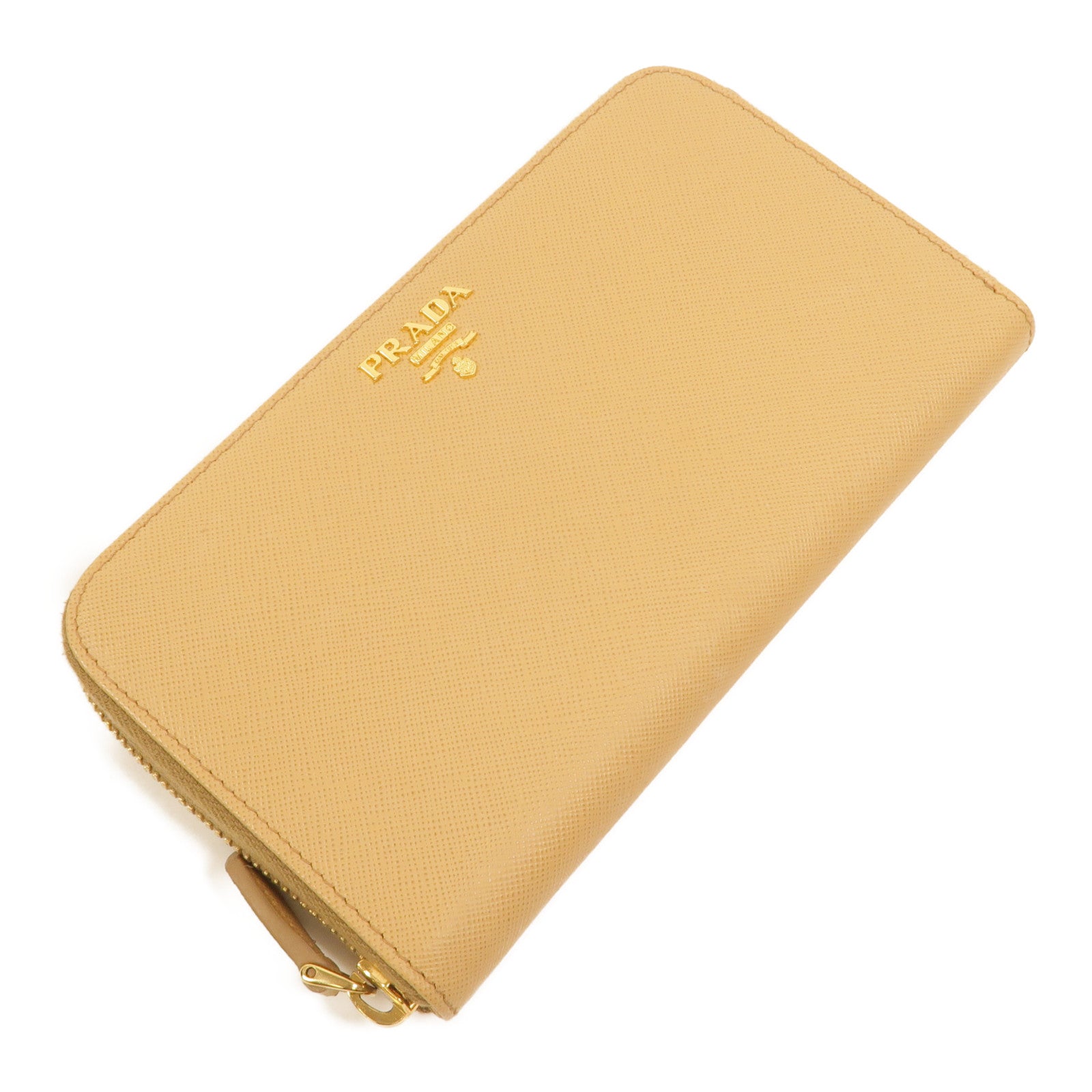PRADA Saffiano皮革Zipper Long Wallet長錢包