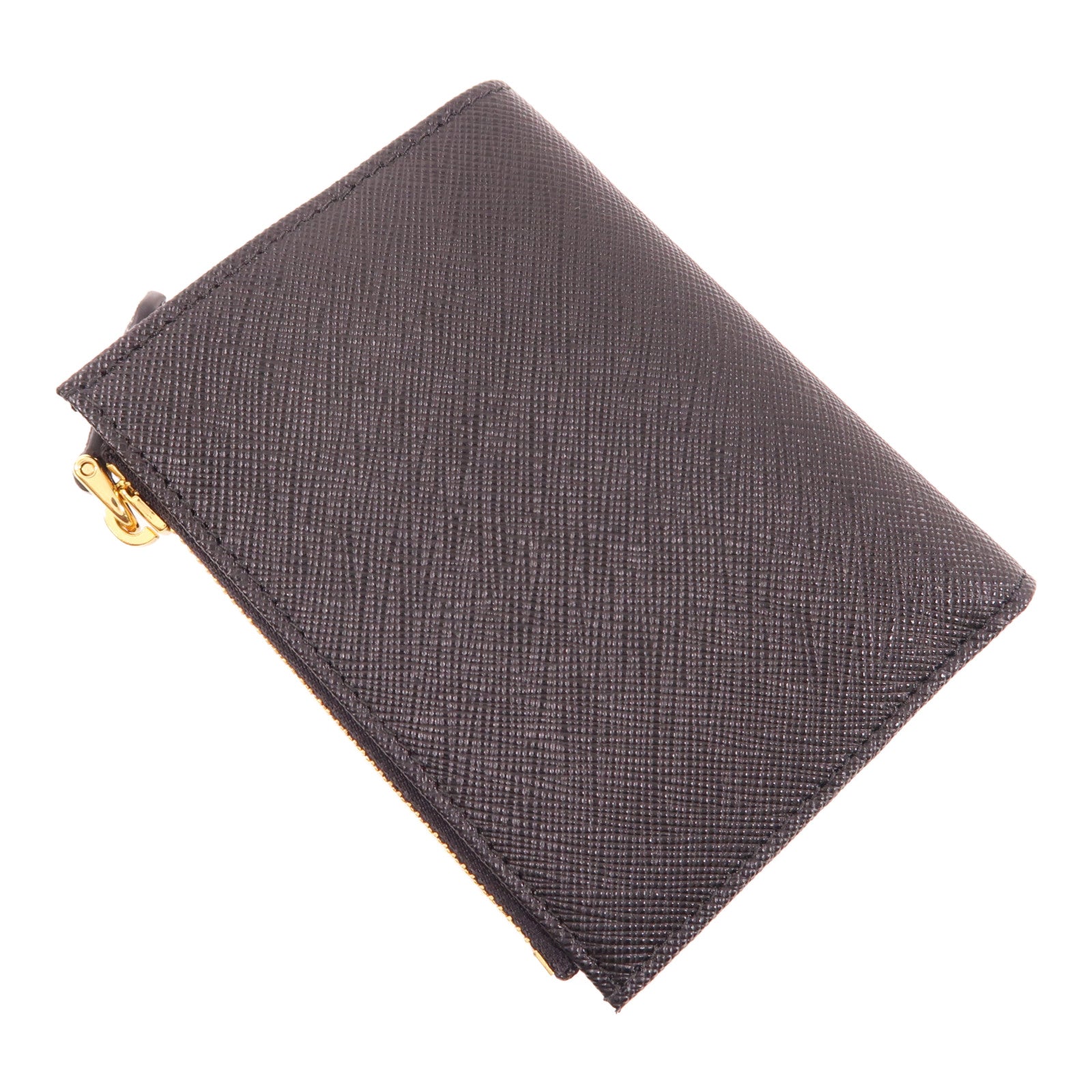 PRADA Saffiano皮革Wallet金扣錢包