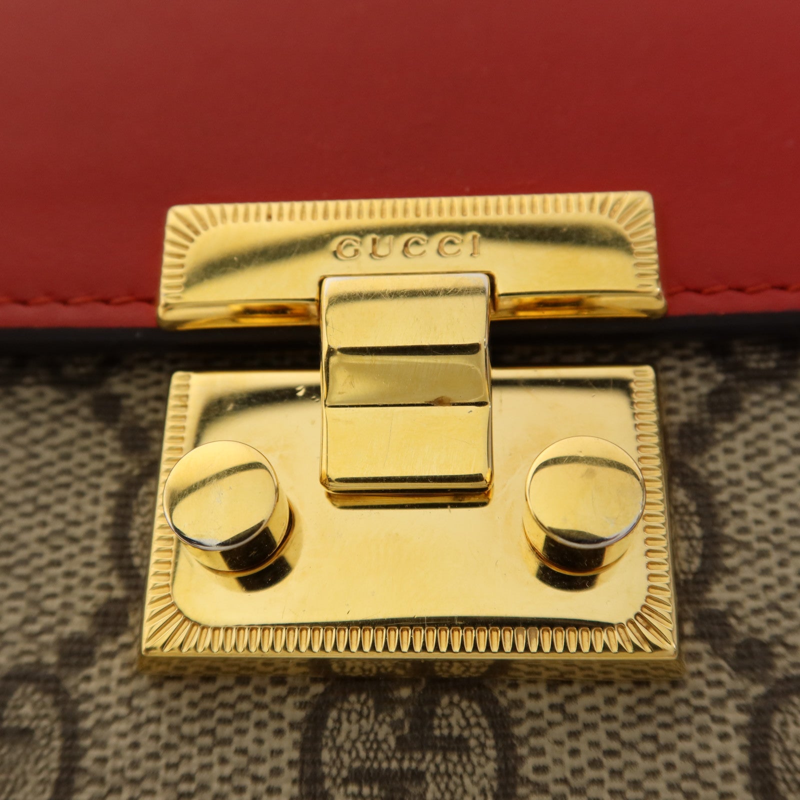 GUCCI 塗層帆布Wallet金扣長錢包