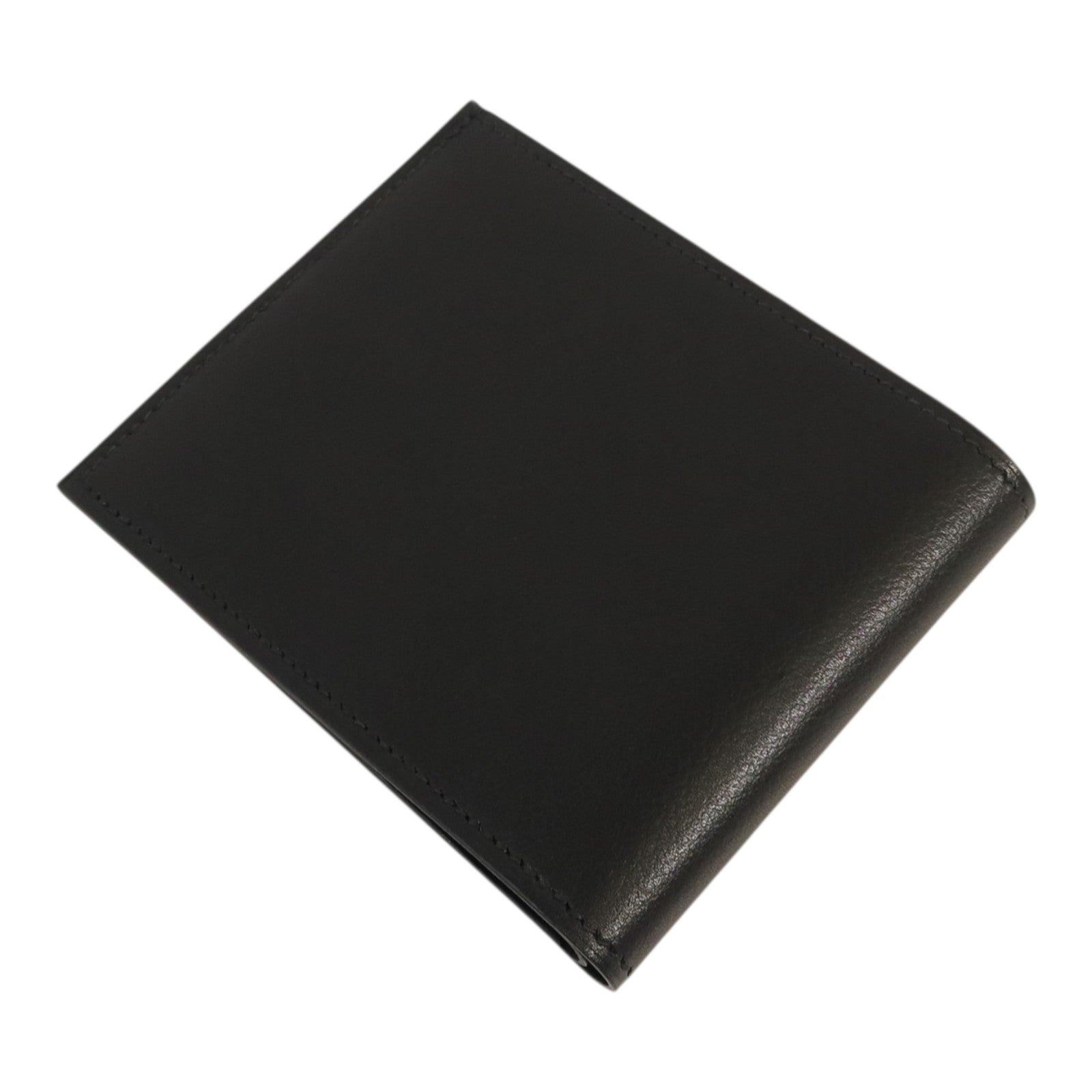 HERMES Evergain皮革Citizen Twill Compact Wallet錢包Noir