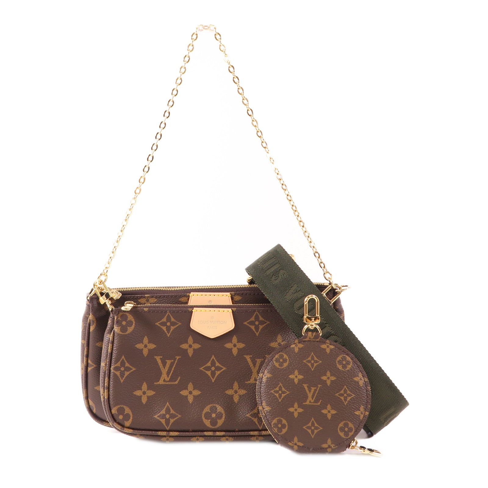 LOUIS VUITTON Monogram Multi Pochette Accessoires金扣肩背袋