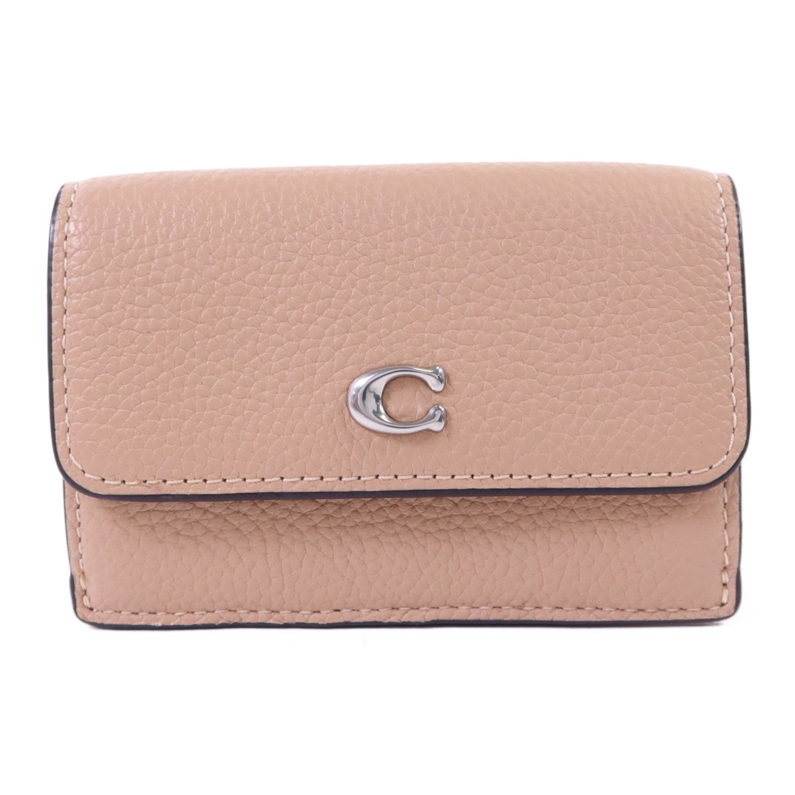 COACH 牛皮皮革Wallet銀扣錢包