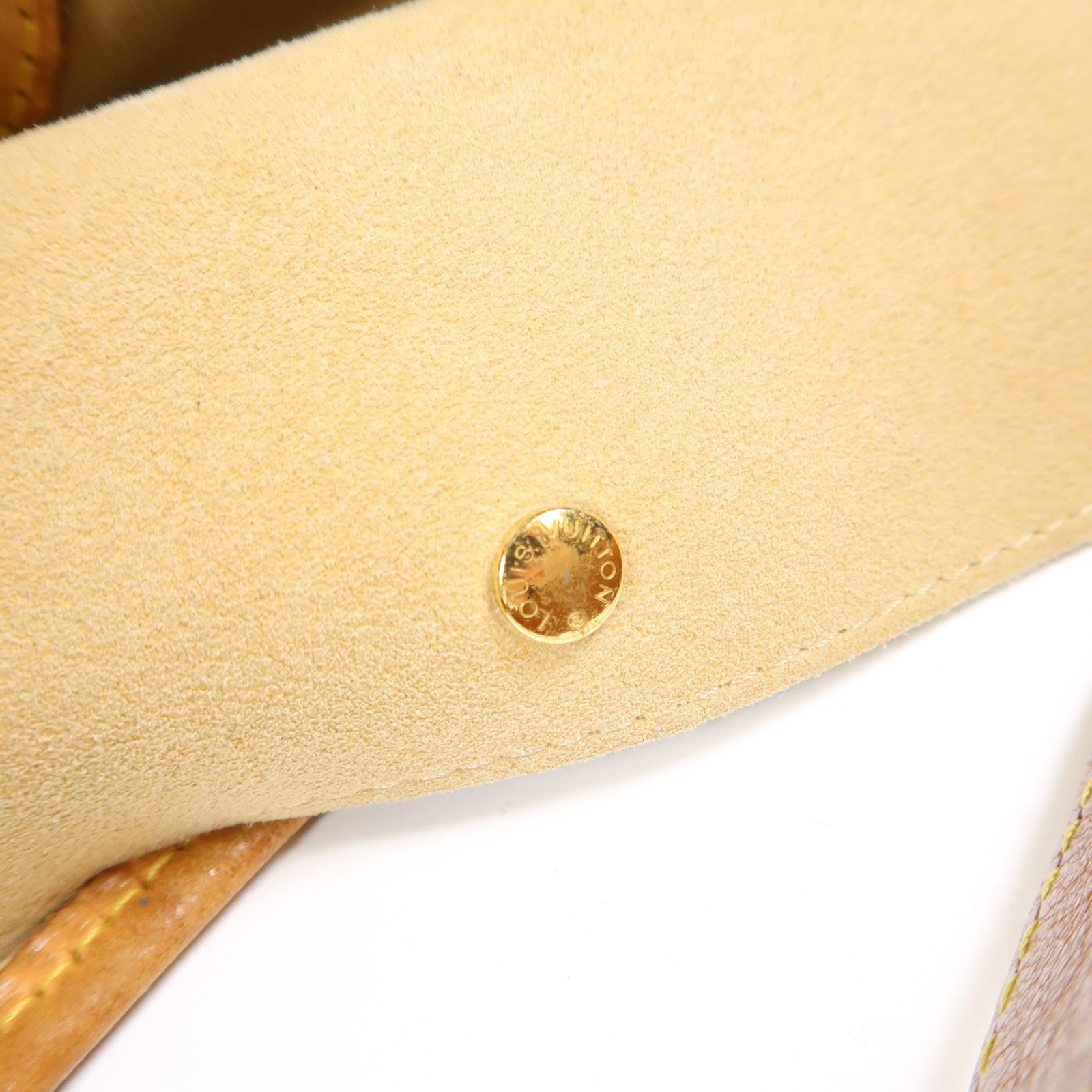 LOUIS VUITTON Monogram Galliera PM金扣肩背袋棕色