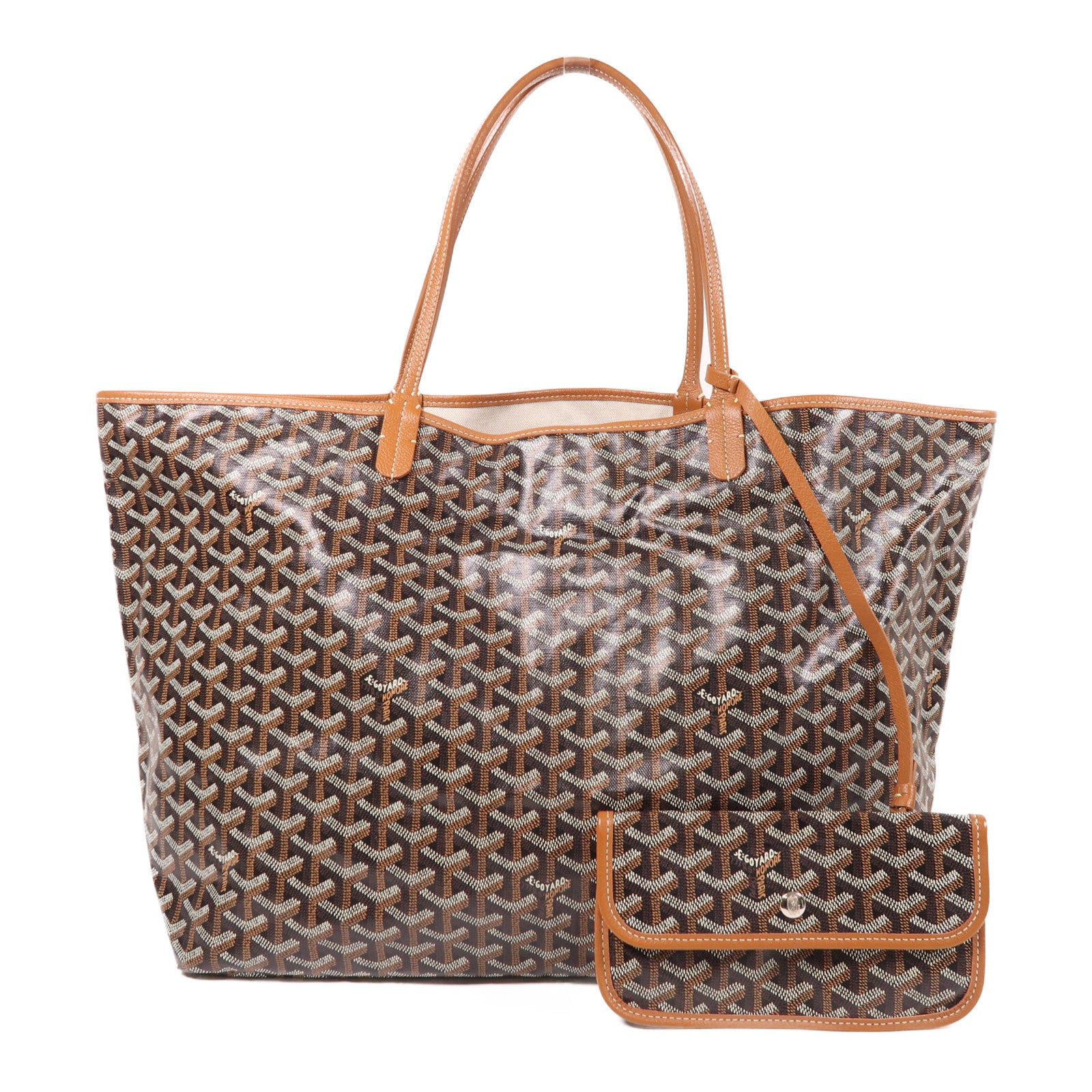 GOYARD 塗層帆布Saint Louis GM銀扣肩背袋