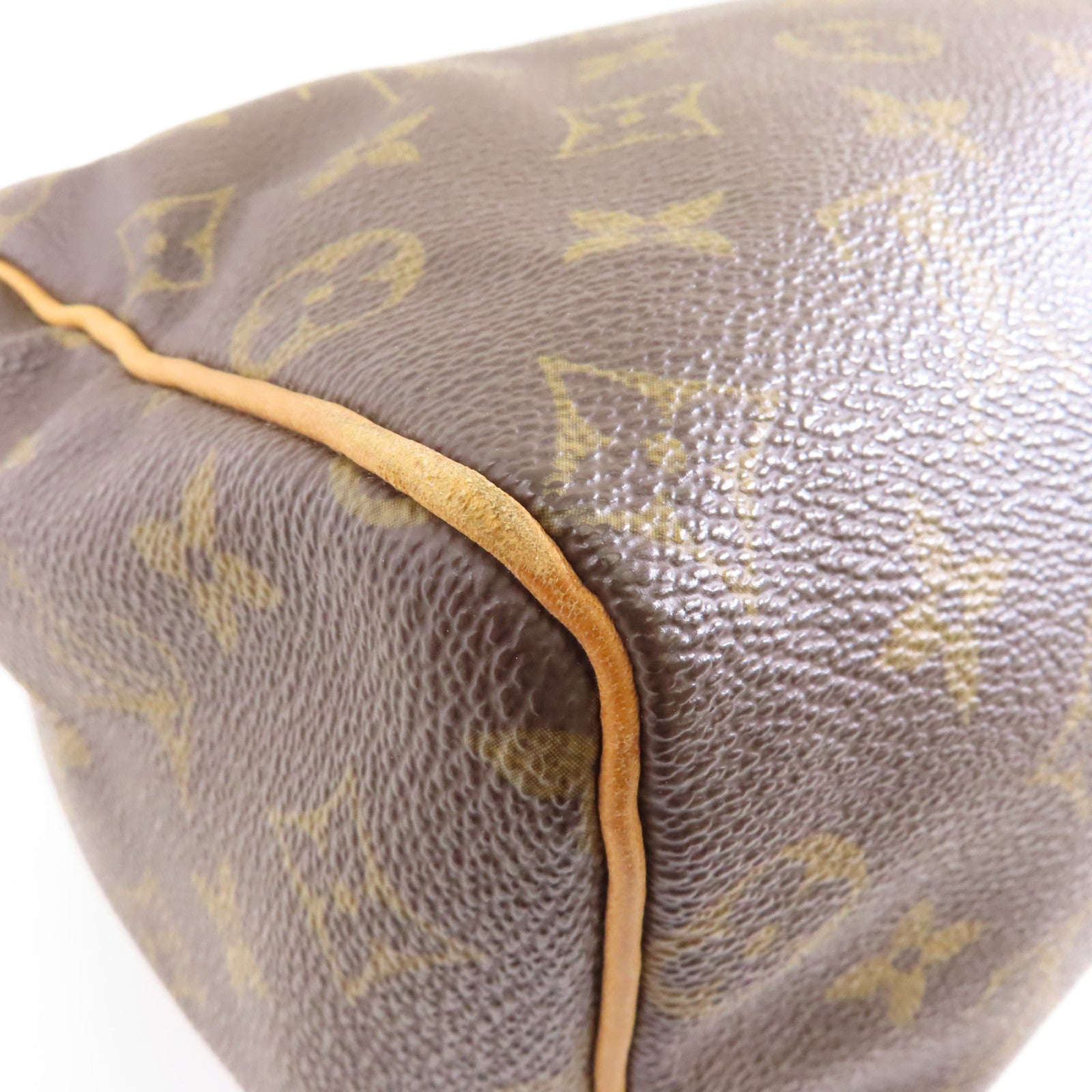 LOUIS VUITTON Monogram Speedy 25金扣手挽袋棕色
