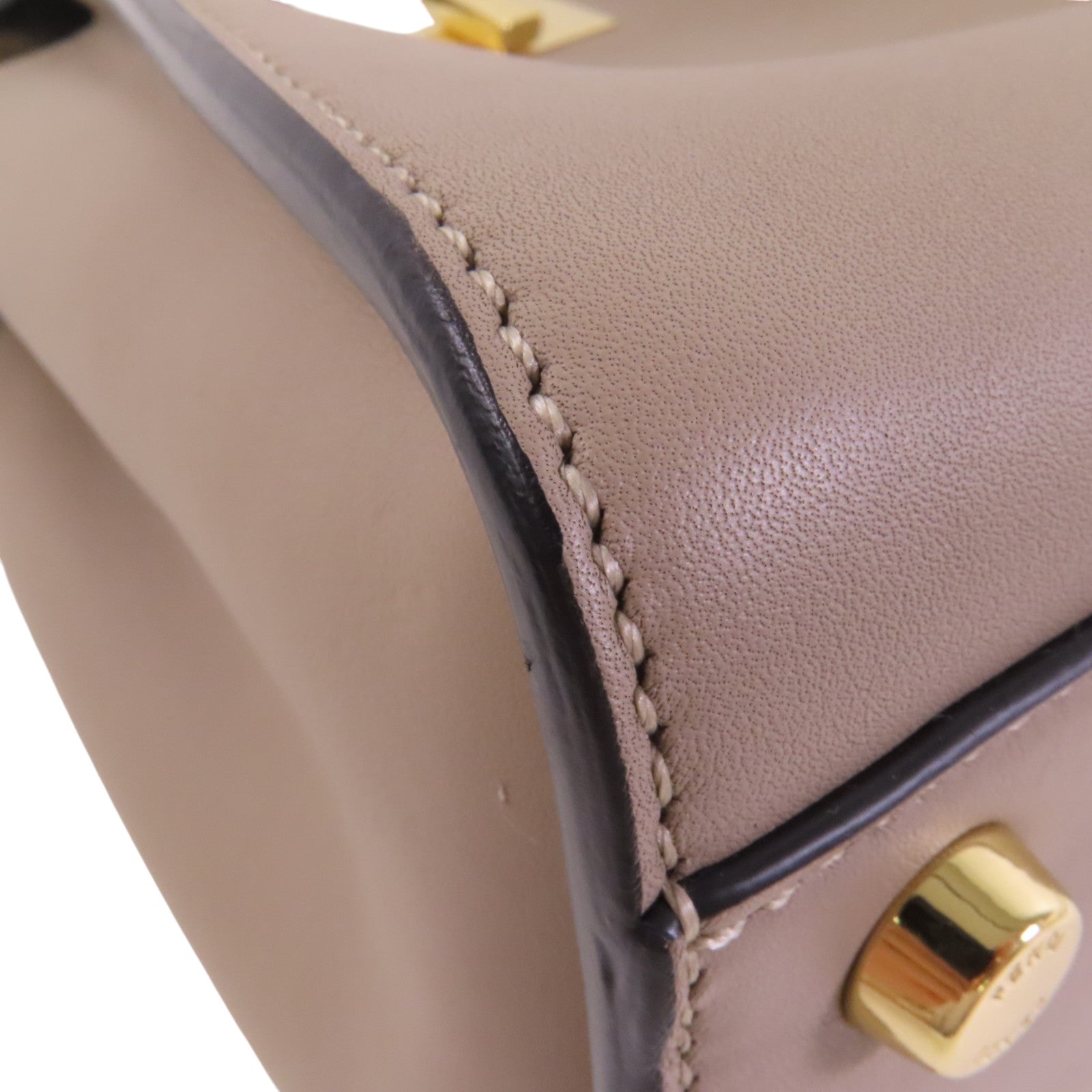 FENDI 牛皮皮革Peekaboo金扣手挽肩背兩用袋