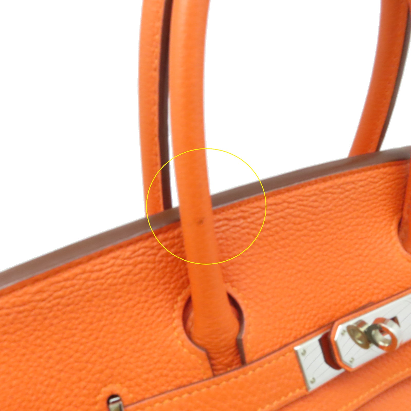 HERMES 【激減優惠】Togo Birkin 30 Hand Bag銀扣手挽袋Feu/火焰橘色