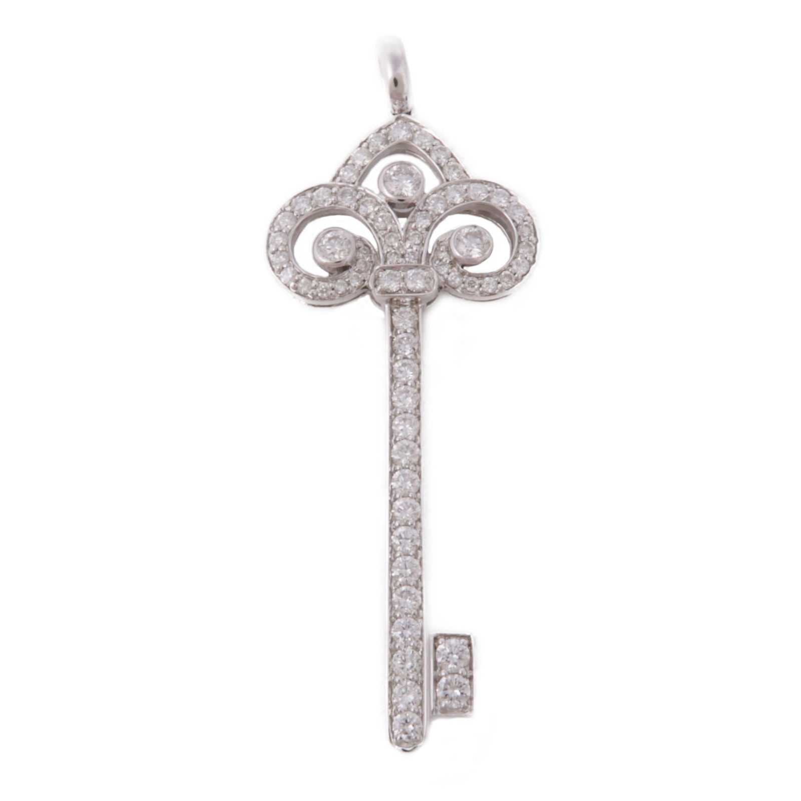 JEWELRY 18K白金Diamond Pendant Top鑽石吊墜