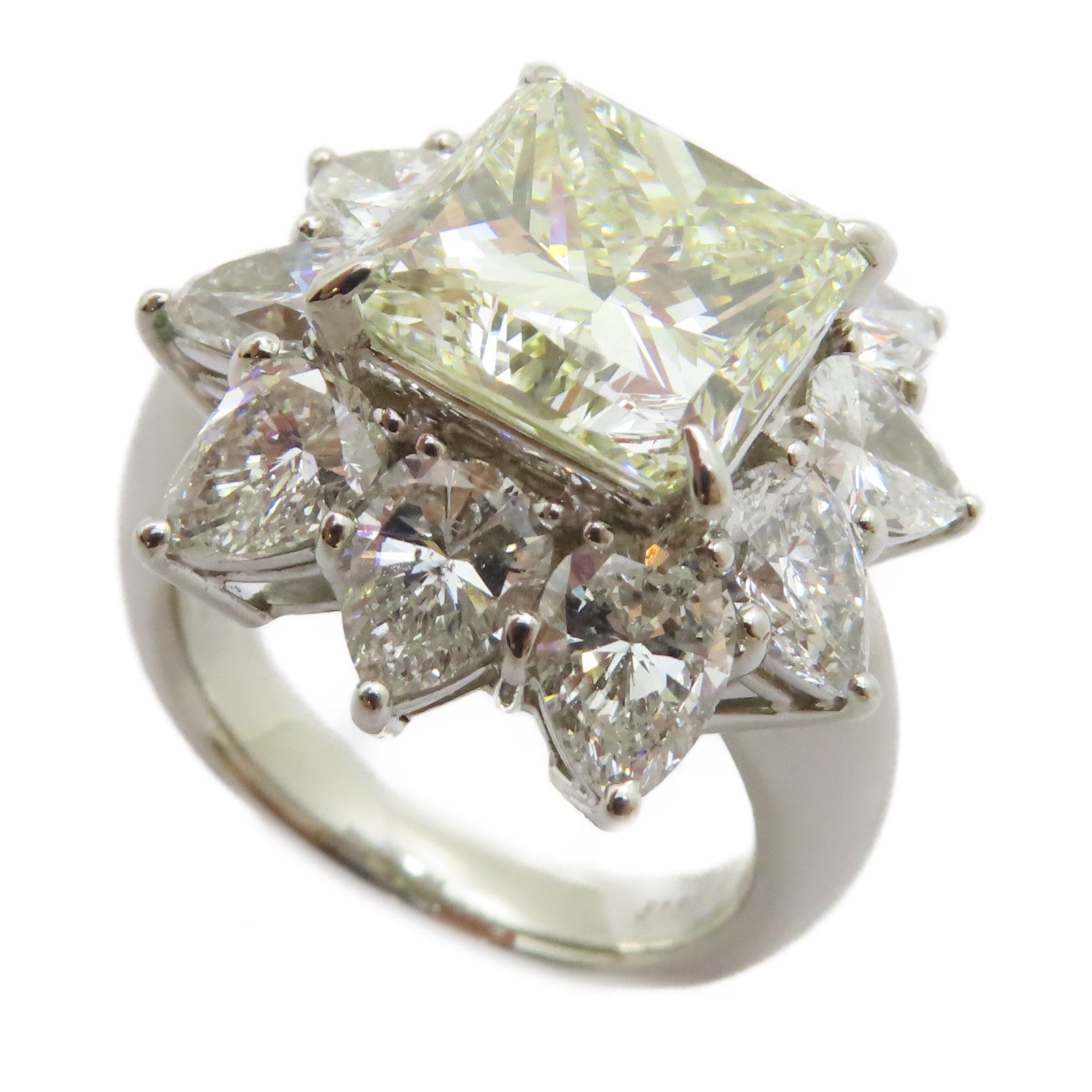 JEWELRY 【激減優惠】PT900鉑金Diamond Ring 5.165ct/4.13ct鑽石戒指US#6.75