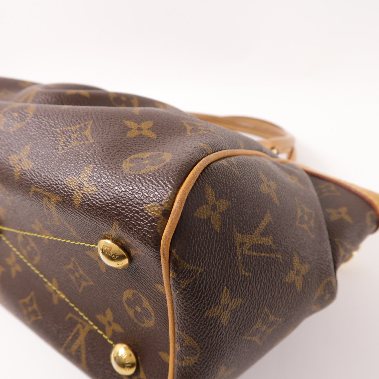 LOUIS VUITTON LV GHW Tivoli PM Handbag M40143 Monogram Brown