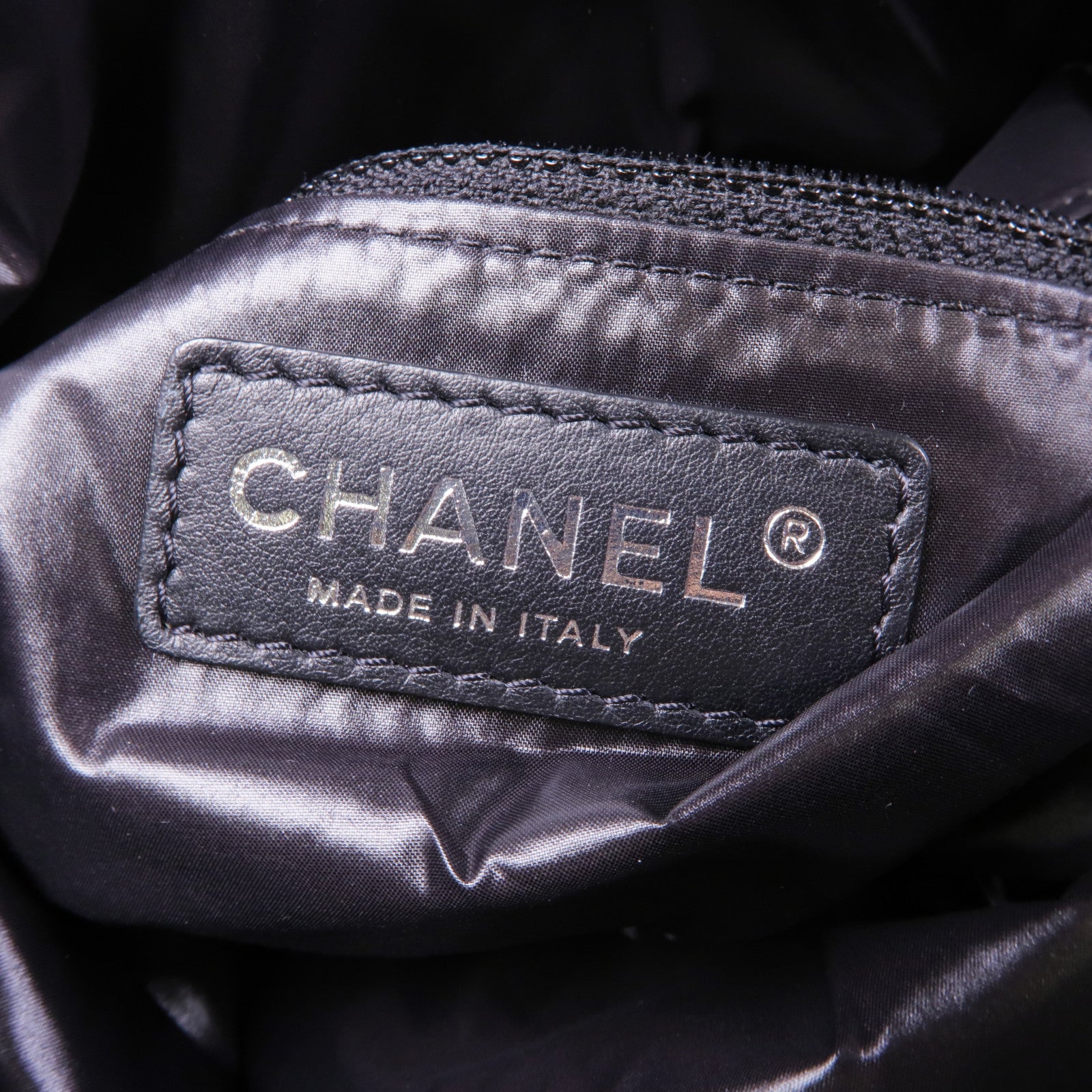 CHANEL 羊毛Backpack銀扣肩背袋