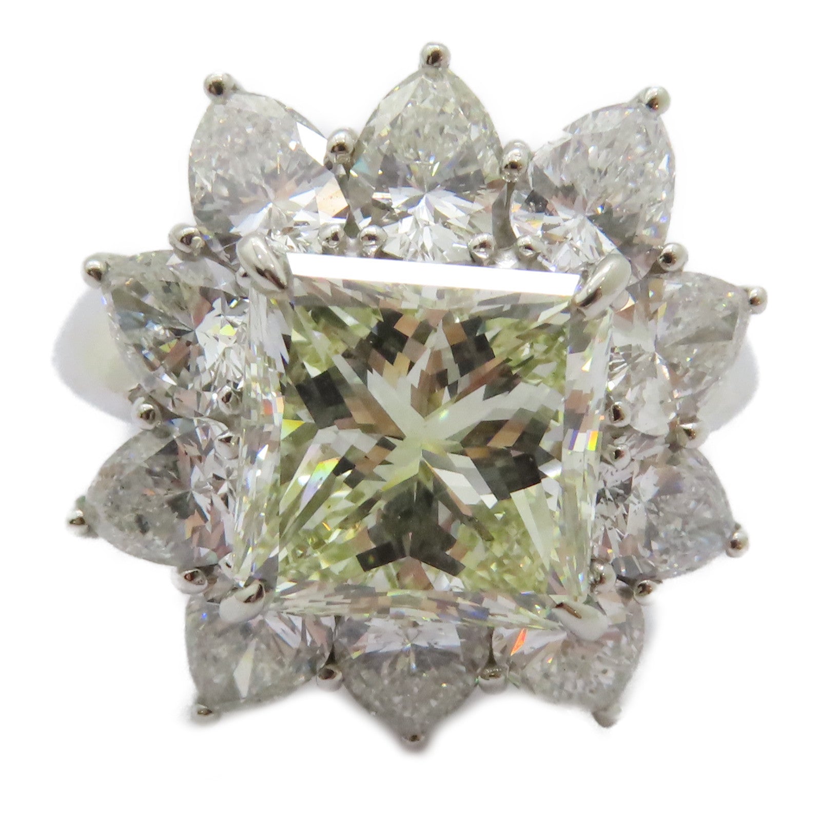 JEWELRY 【激減優惠】PT900鉑金Diamond Ring 5.165ct/4.13ct鑽石戒指US#6.75