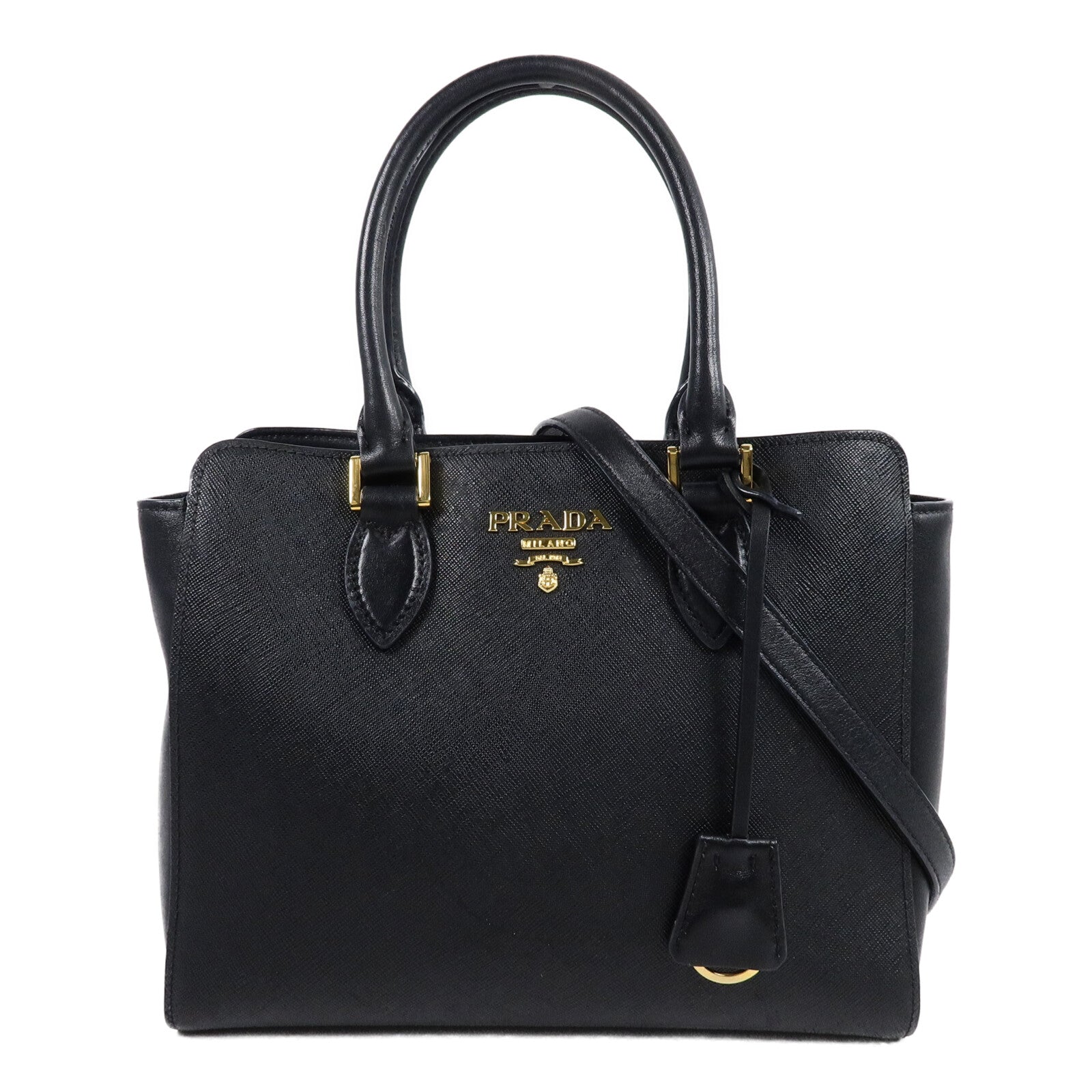 PRADA Saffiano皮革Borsa A Mano手挽肩背兩用袋