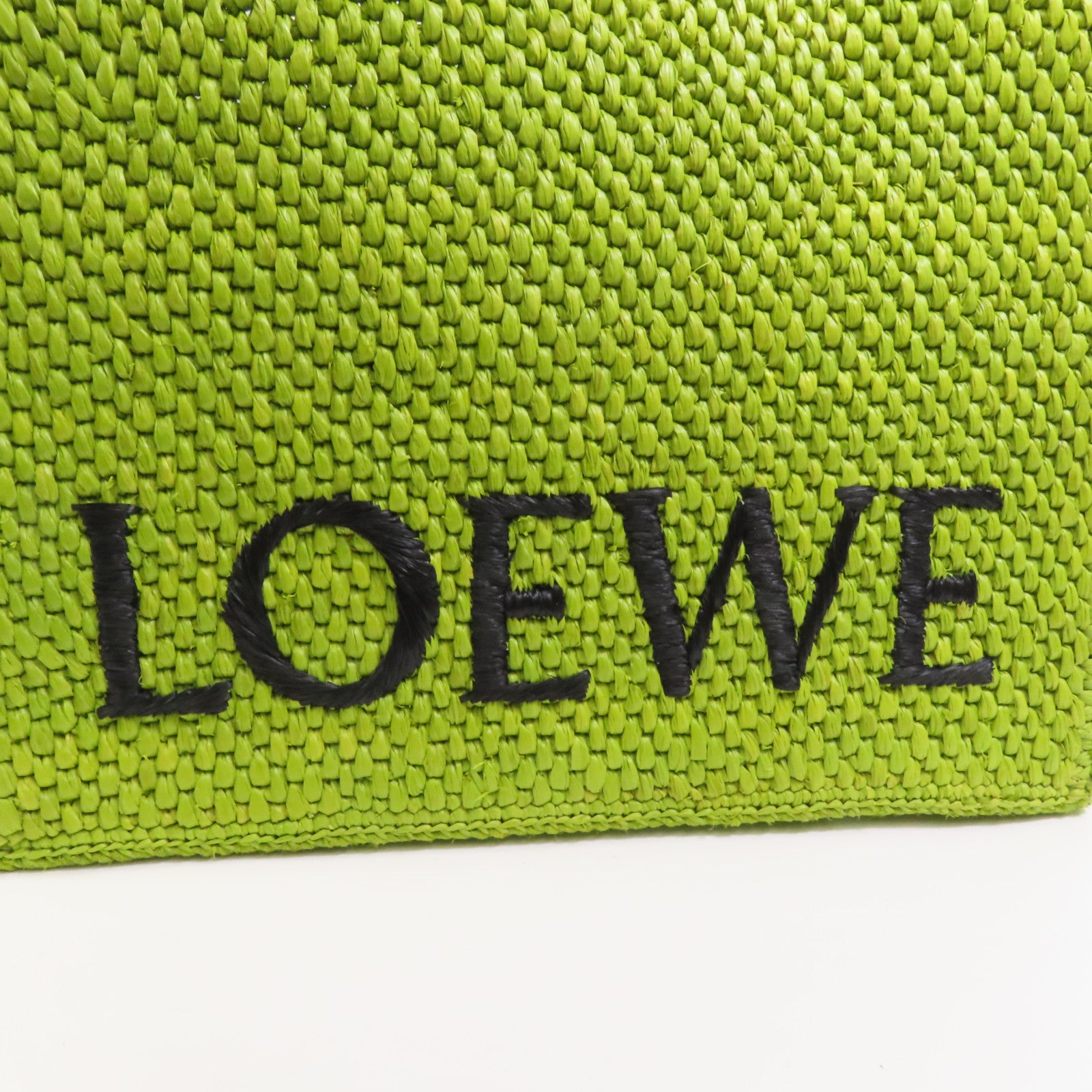 LOEWE Raffia Font Medium Tote手挽肩背兩用袋