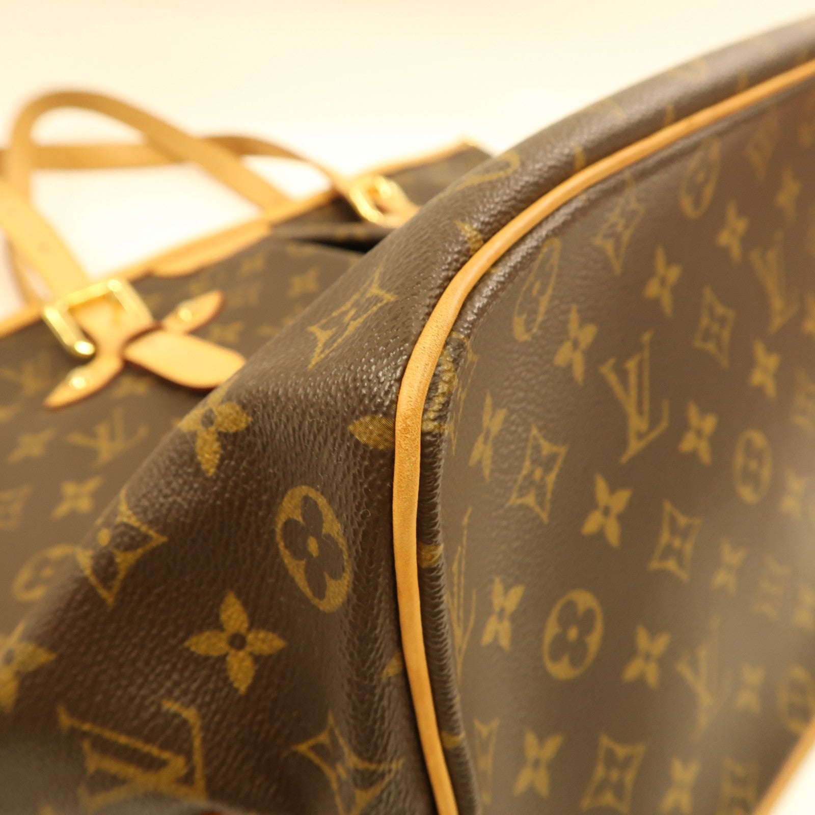 LOUIS VUITTON Monogram Palermo GM金扣手挽肩背兩用袋啡色