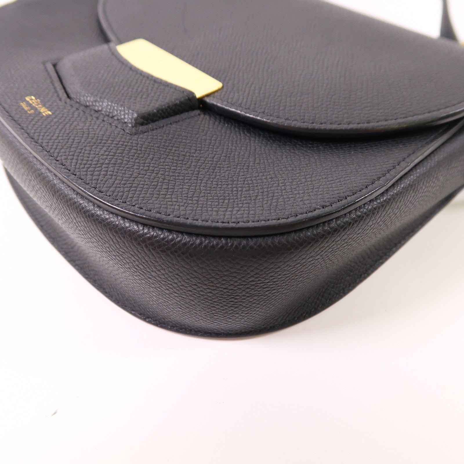 CELINE 牛皮皮革Trotter Shoulder Bag金扣肩背袋