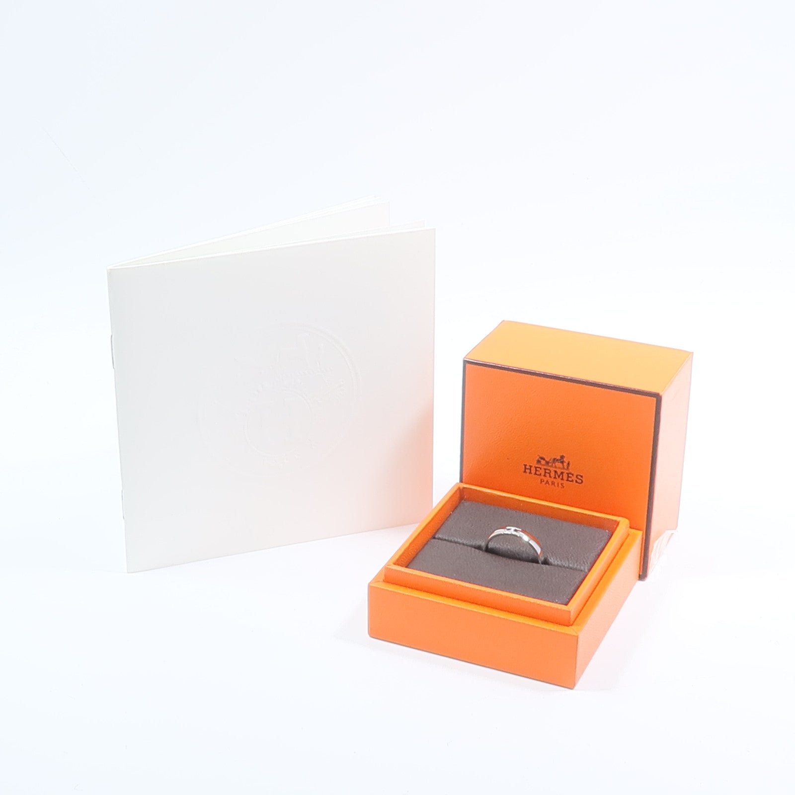 HERMES 18K白金Ever Herakles Wedding Ring鑽石戒指
