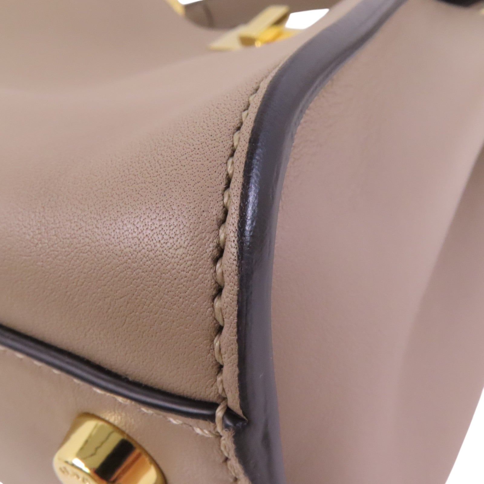 FENDI 牛皮皮革Peekaboo金扣手挽肩背兩用袋