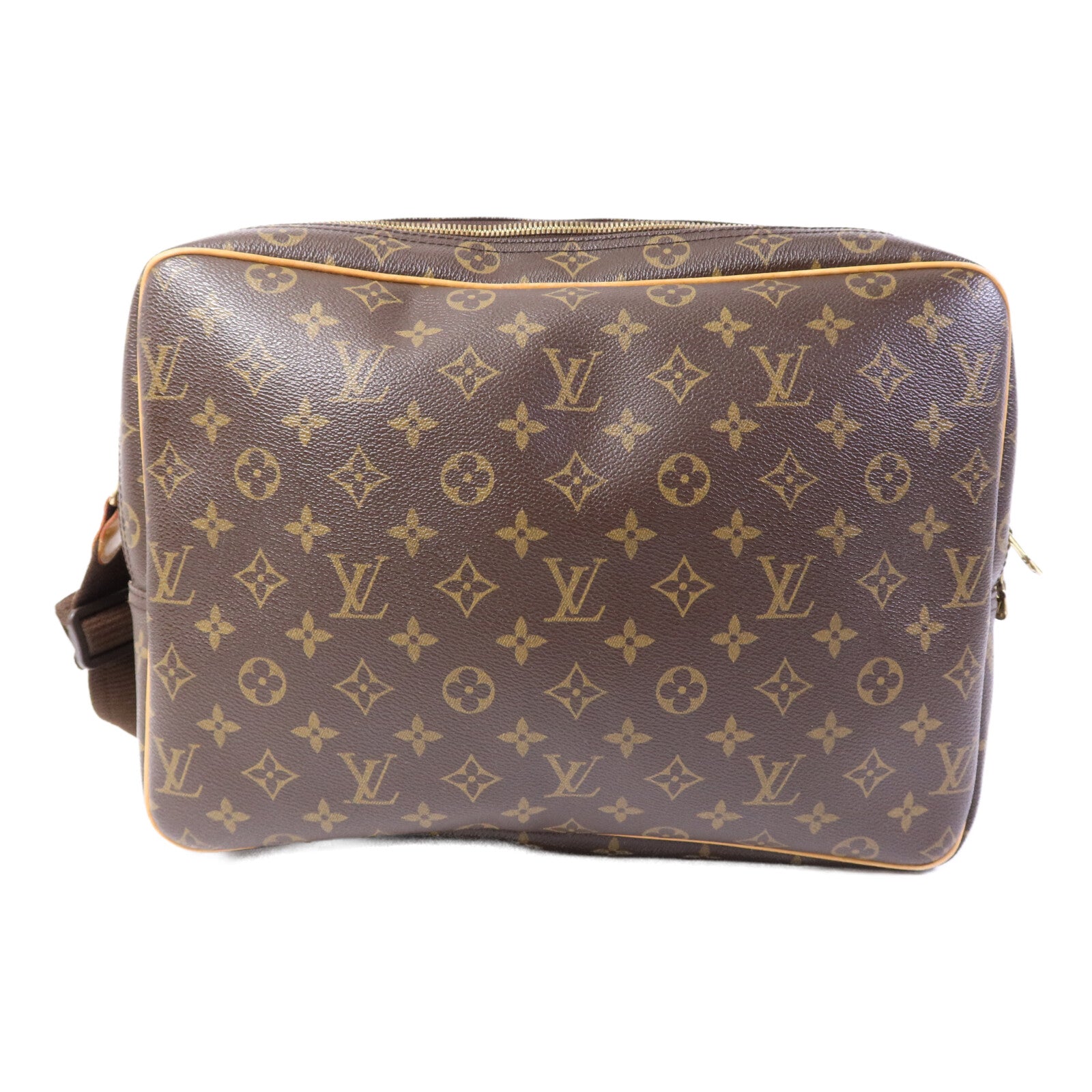 LOUIS VUITTON Monogram Reporter GM金扣肩背袋