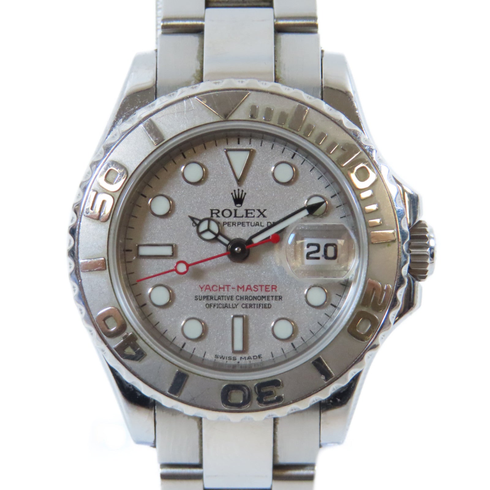 ROLEX 【激減優惠】Yacht Master Date不鏽鋼手錶自動機芯灰色