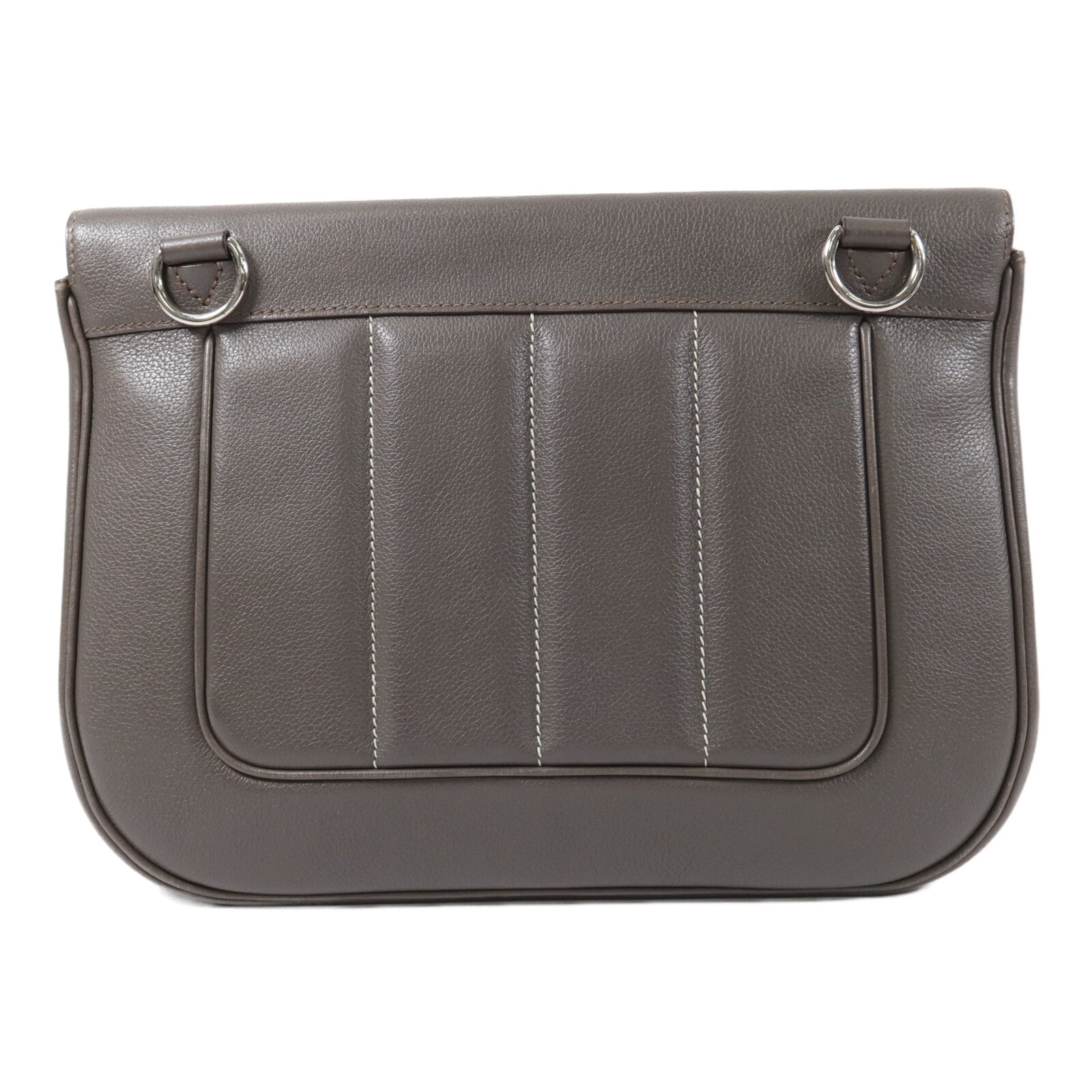 HERMES Evercoler皮革Berline 28肩背袋Gray
