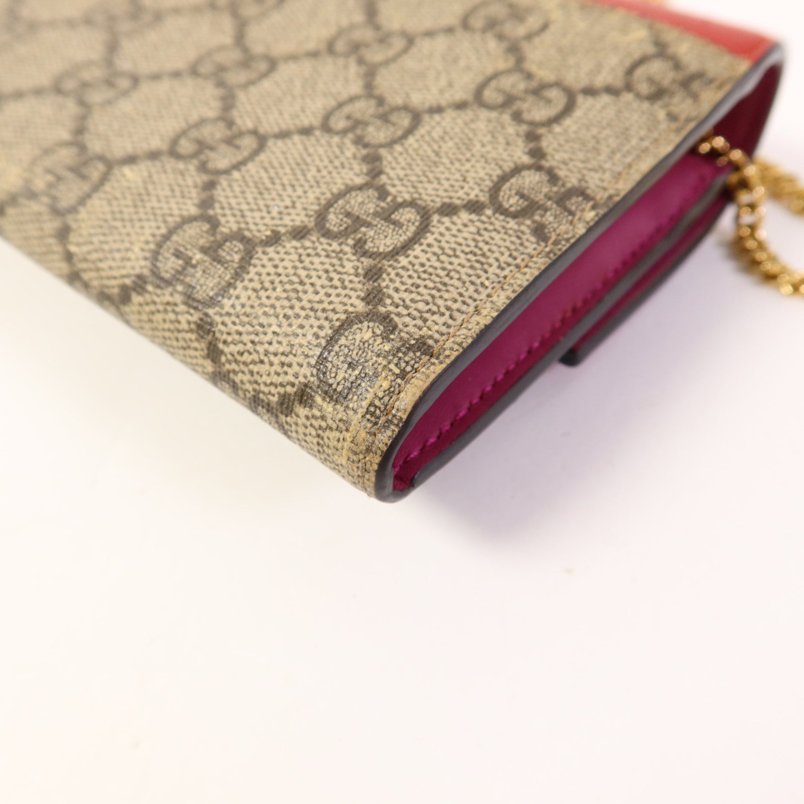 GUCCI 塗層帆布Wallet金扣長錢包