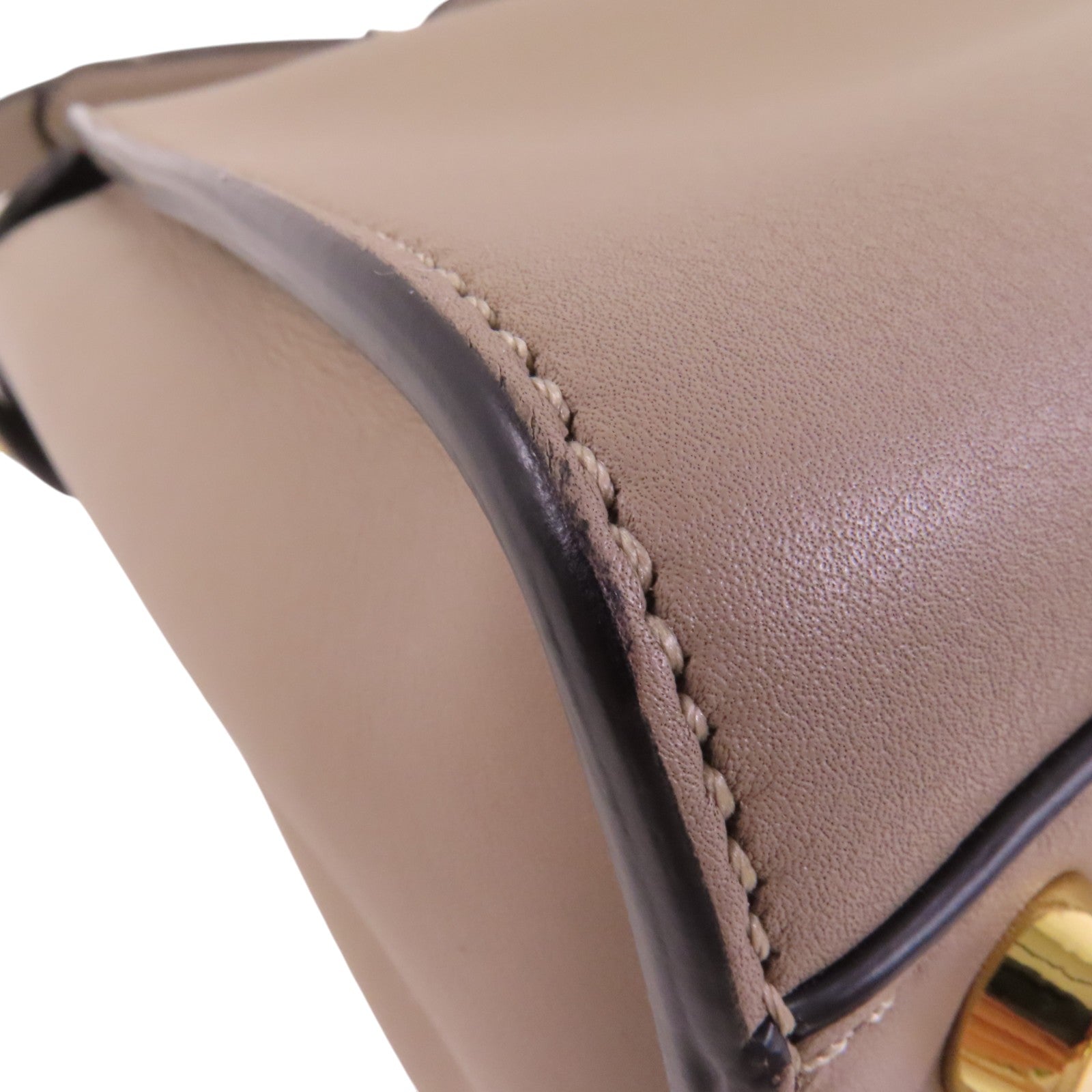 FENDI 牛皮皮革Peekaboo金扣手挽肩背兩用袋