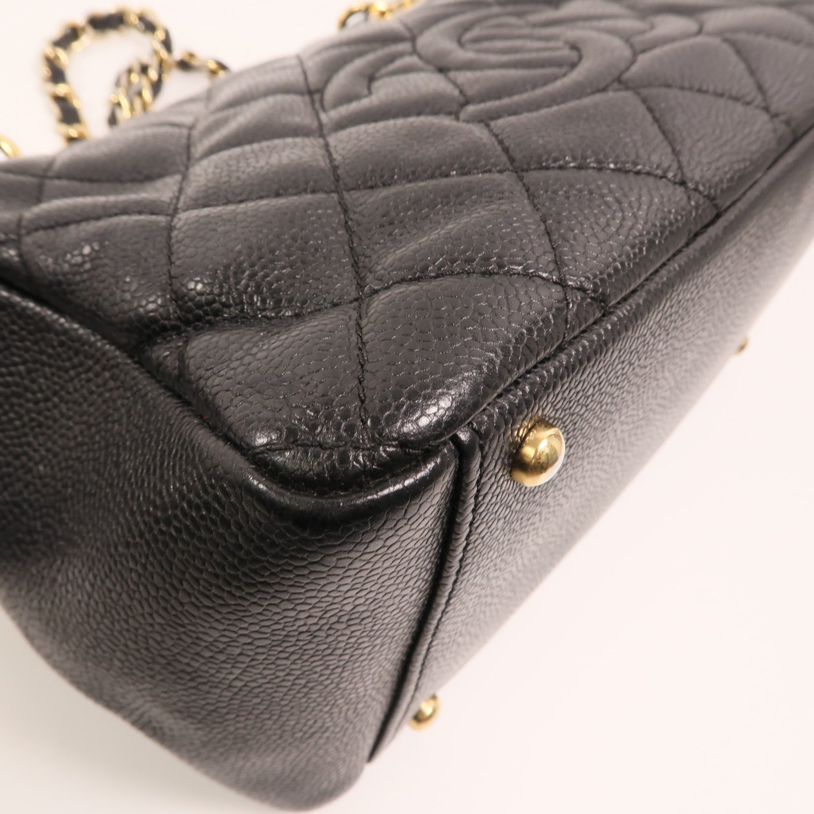 CHANEL 牛皮皮革Petite Timeless Tote金扣肩背袋