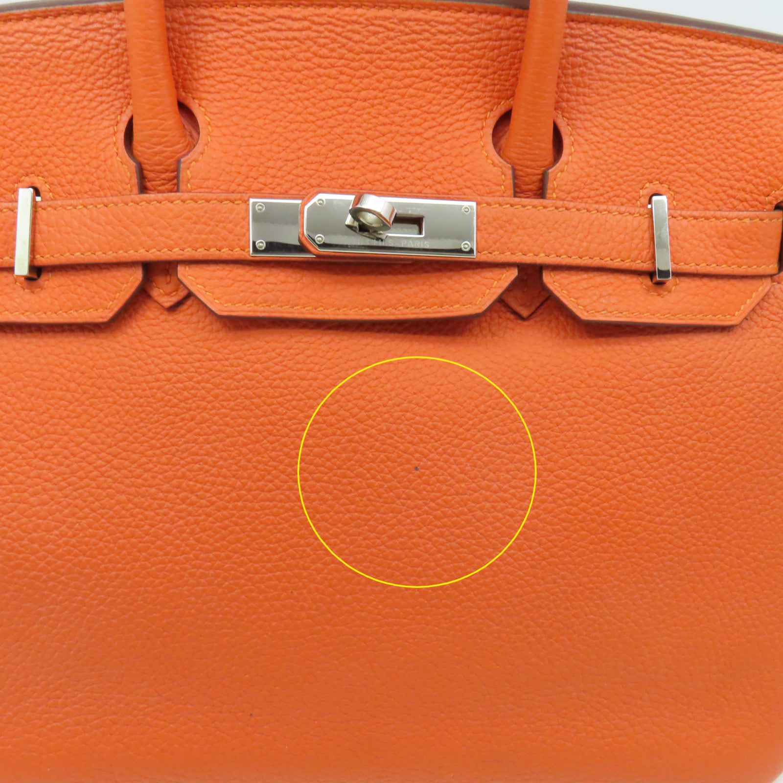 HERMES 【激減優惠】Togo Birkin 30 Hand Bag銀扣手挽袋Feu/火焰橘色