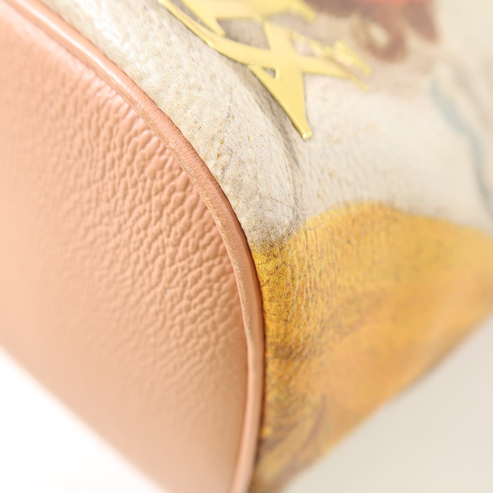 LOUIS VUITTON Masters Collection Fragonard Neverfull Masters手挽袋棕色/粉紅色