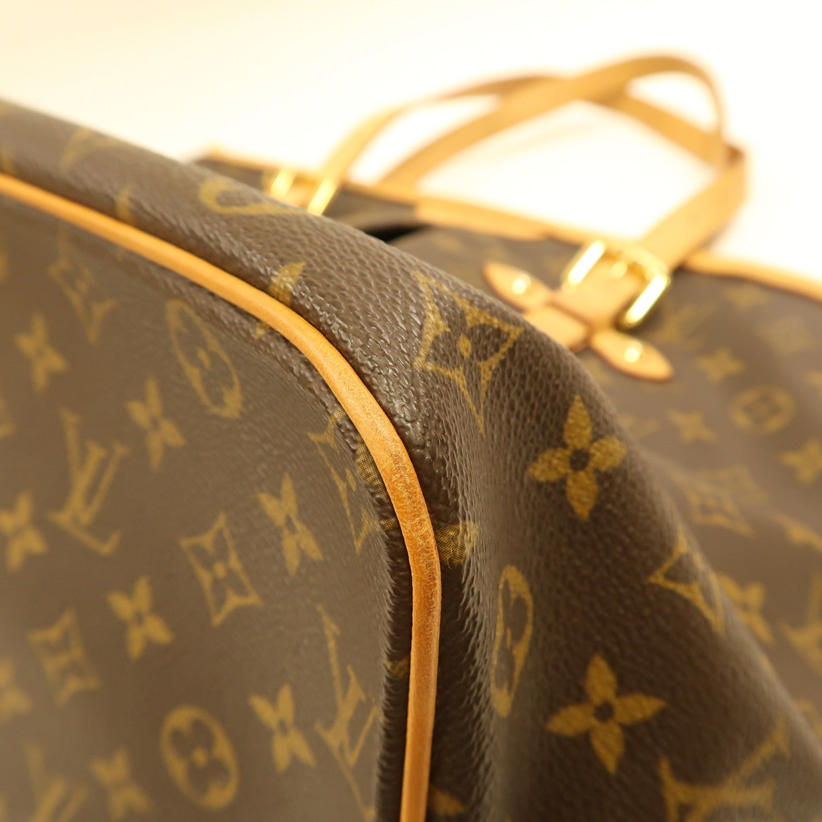 LOUIS VUITTON Monogram Palermo GM金扣手挽肩背兩用袋啡色
