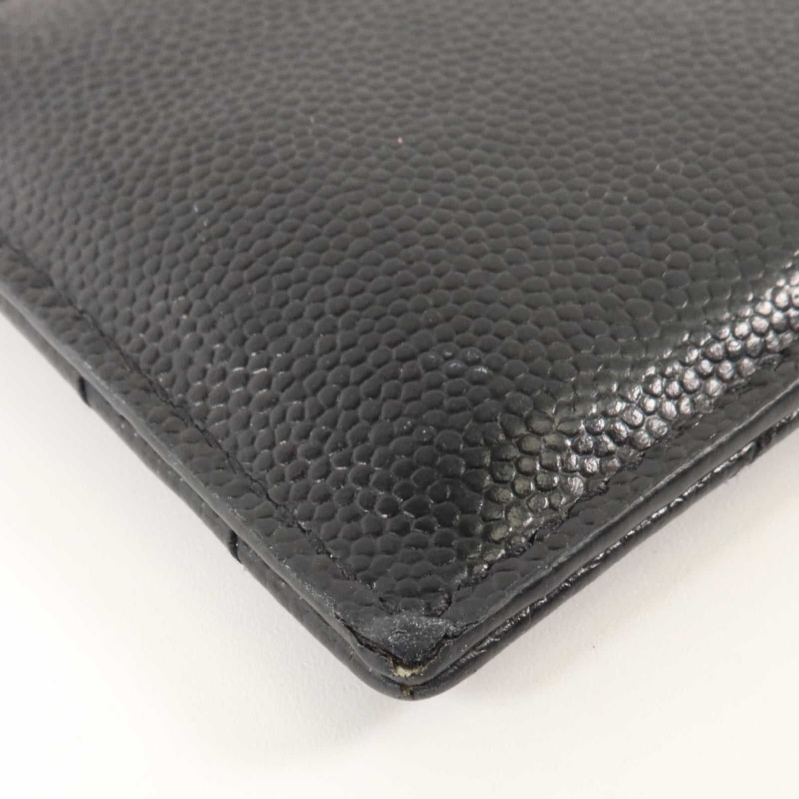 YVES SAINT LAURENT 牛皮皮革Card Case金扣卡片套