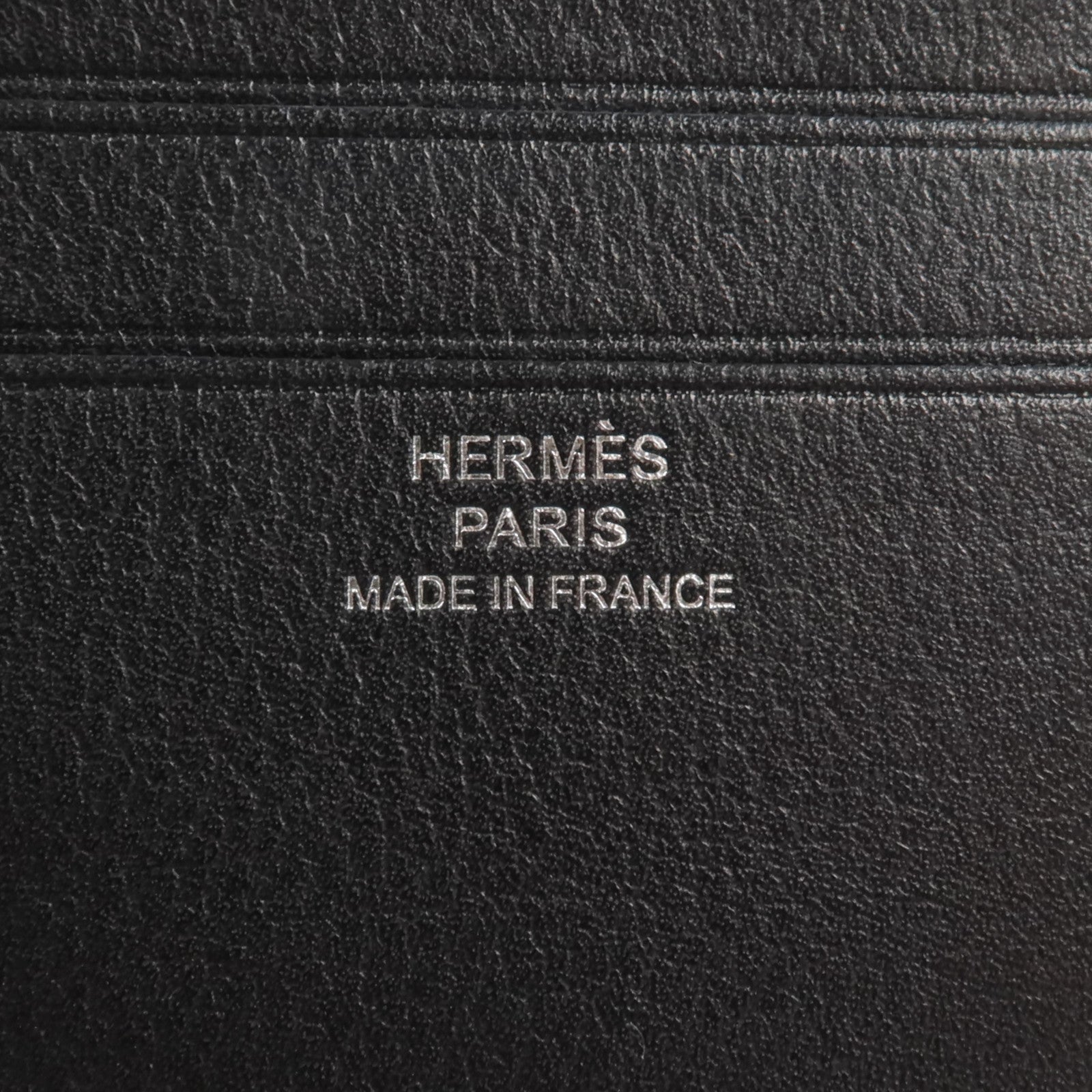 HERMES Evergrain皮革Citizen Twill Card Holder卡片套Noir