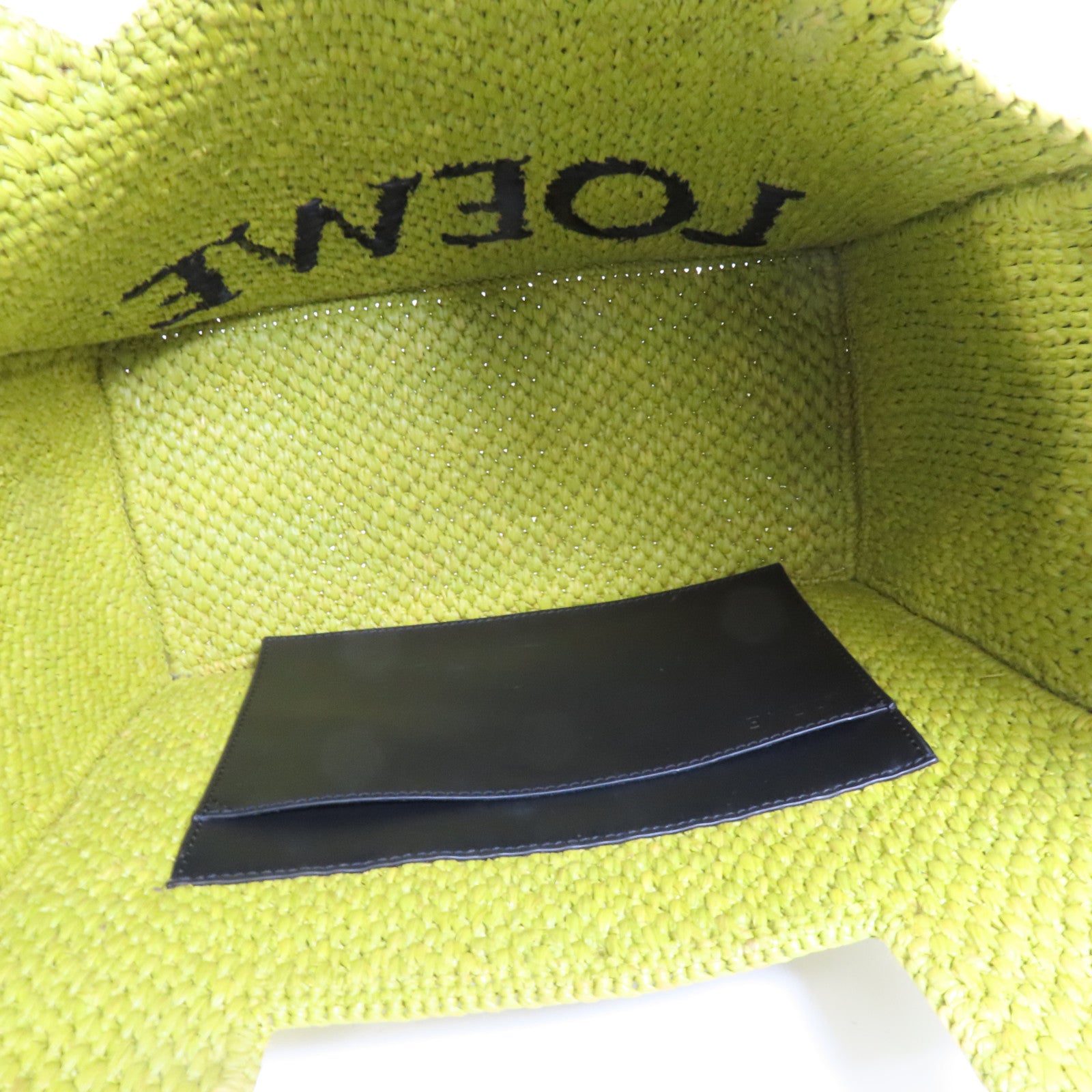 LOEWE Raffia Font Medium Tote手挽肩背兩用袋