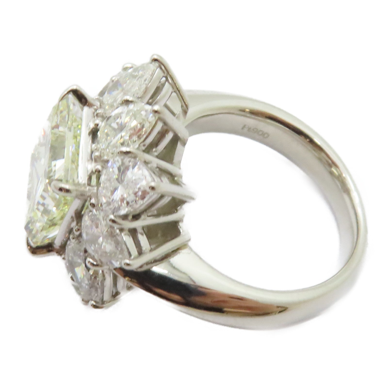 JEWELRY 【激減優惠】PT900鉑金Diamond Ring 5.165ct/4.13ct鑽石戒指US#6.75