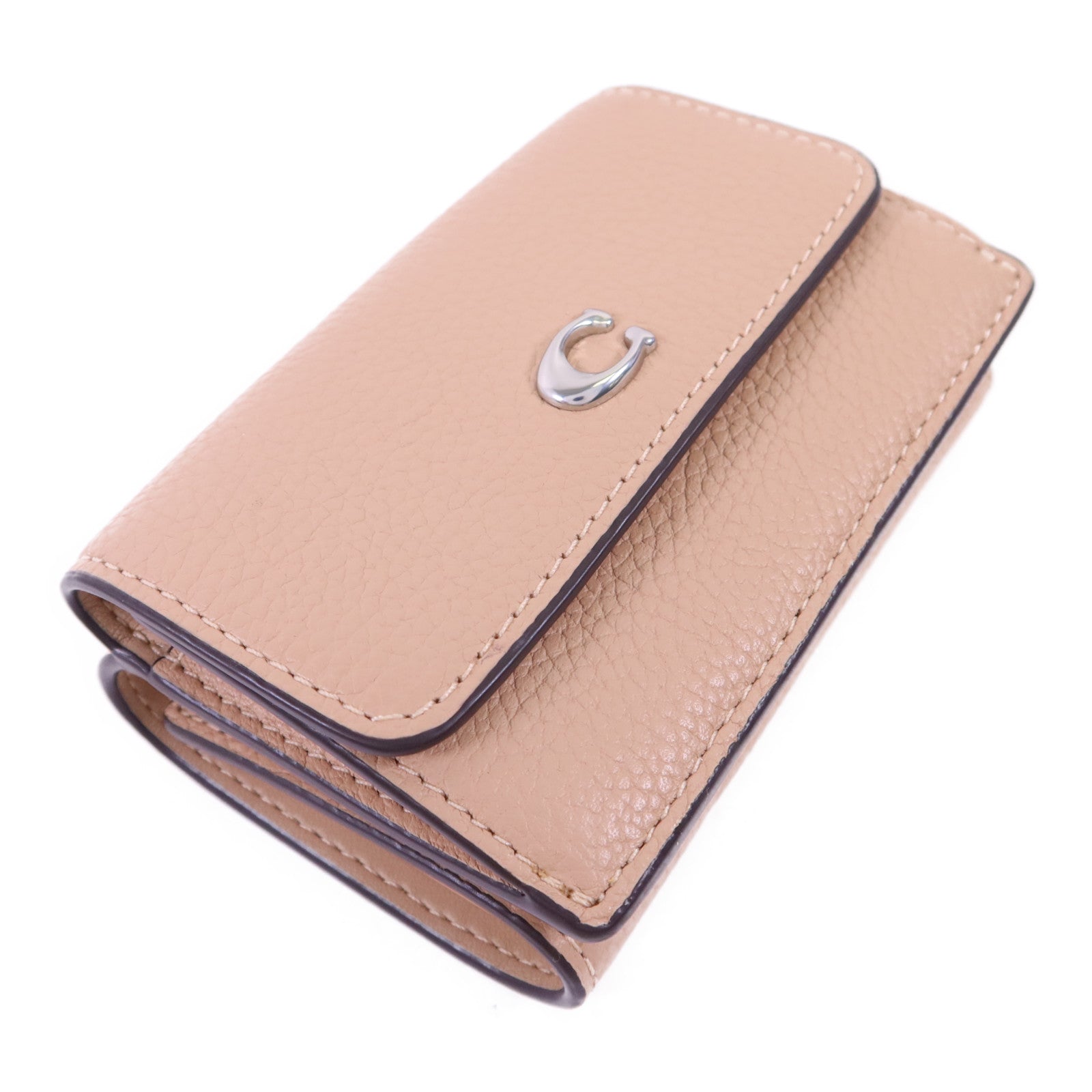 COACH 牛皮皮革Wallet銀扣錢包