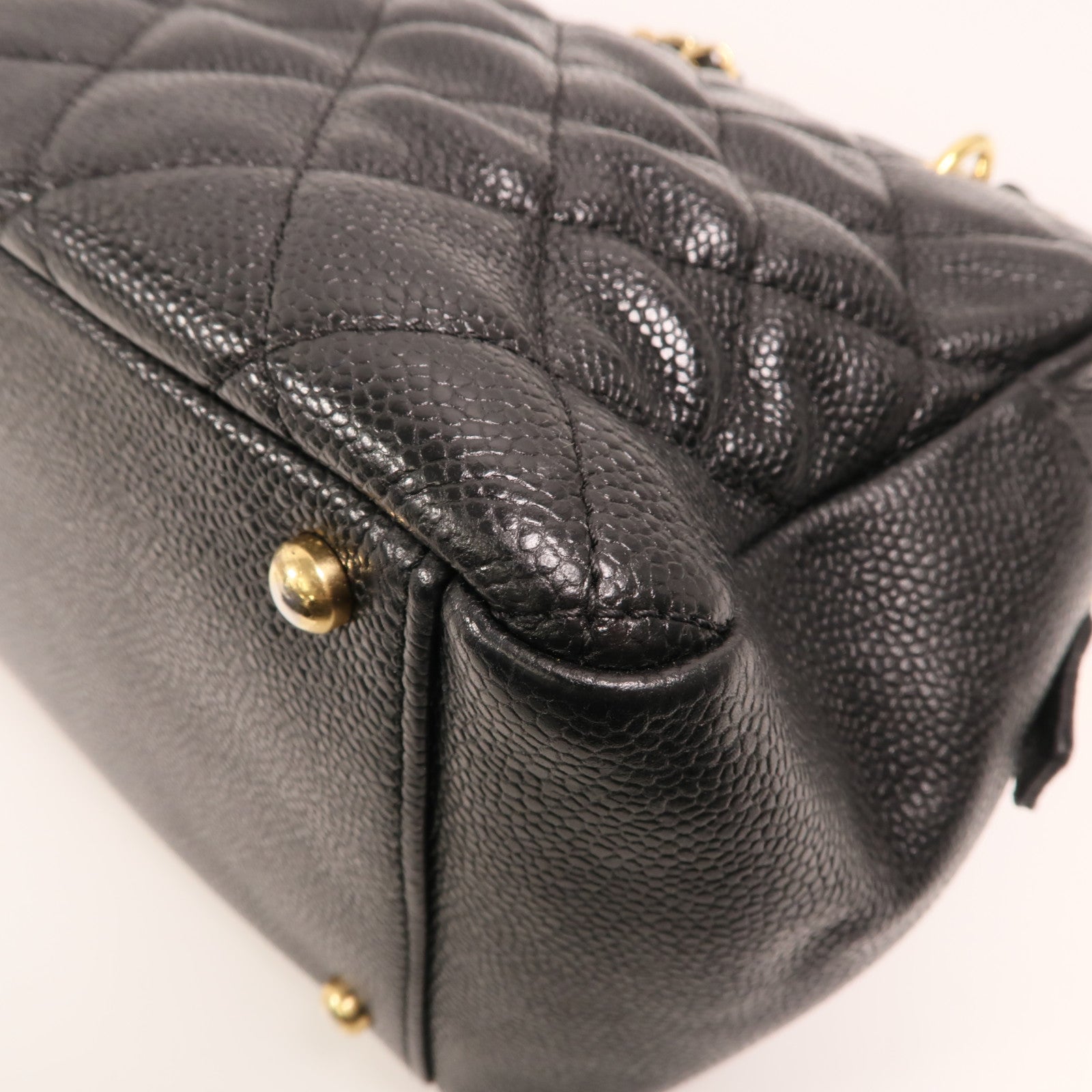 CHANEL 牛皮皮革Petite Timeless Tote金扣肩背袋
