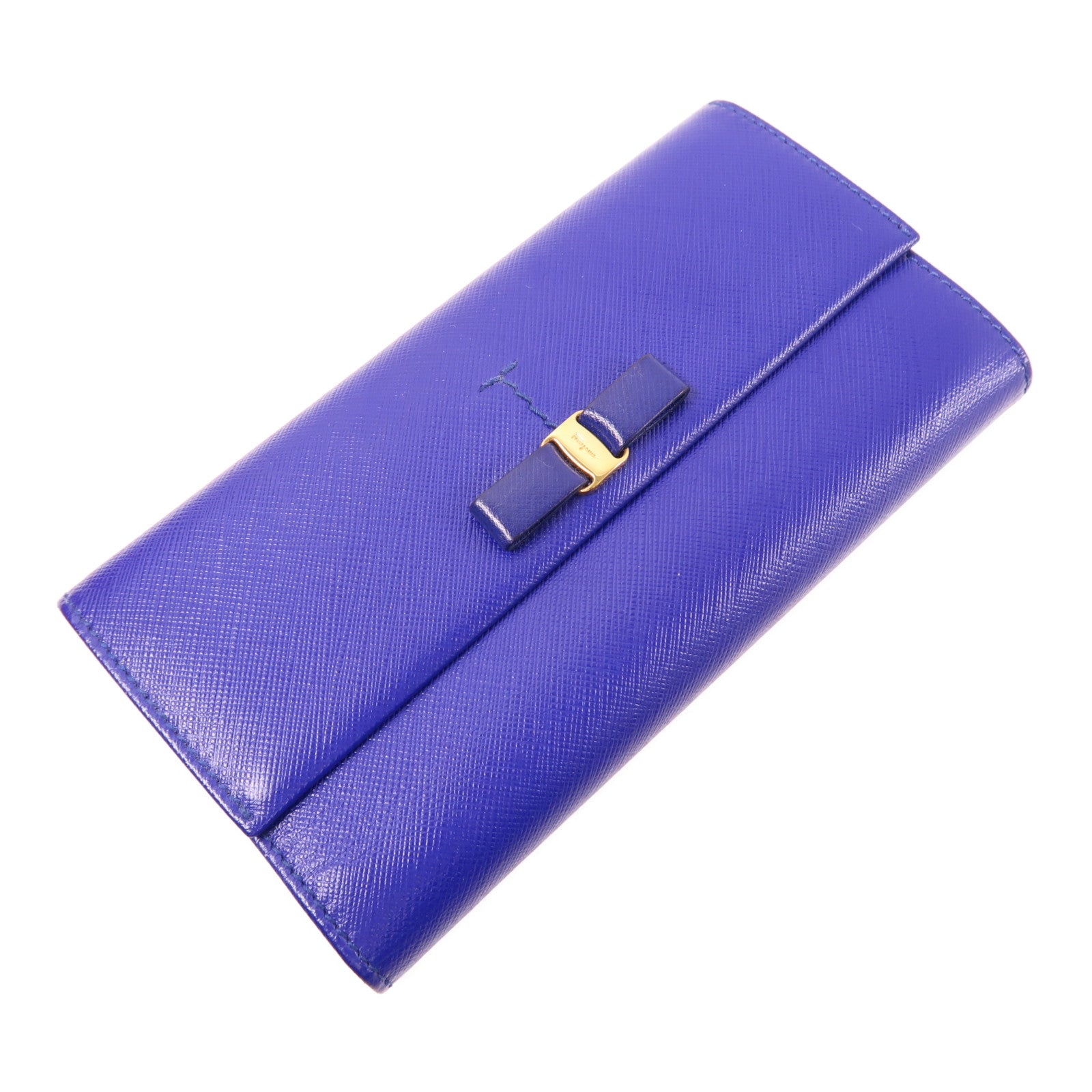 Salvatore Ferragamo 皮革Long Wallet金扣長錢包