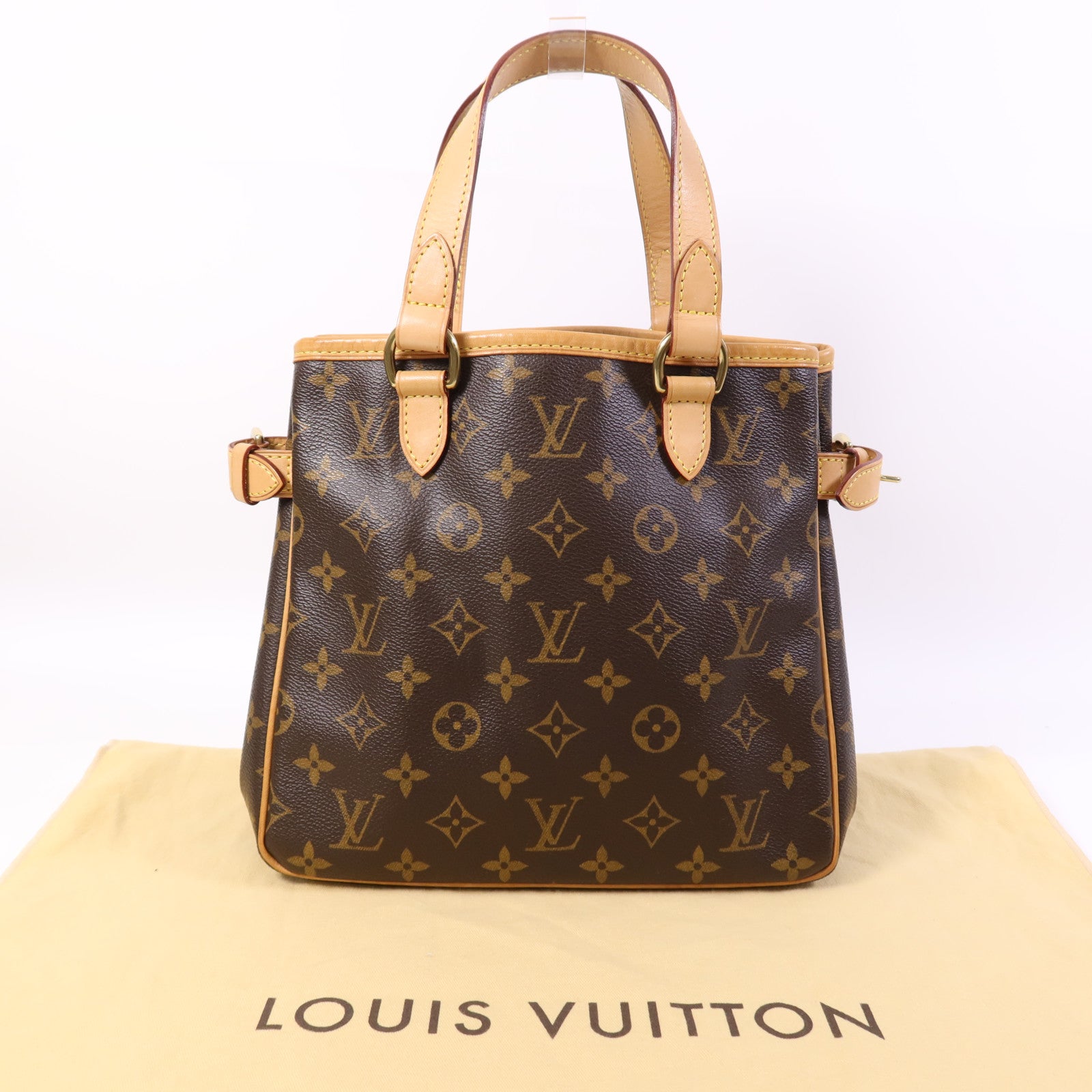LOUIS VUITTON Monogram Batignolles金扣手挽袋