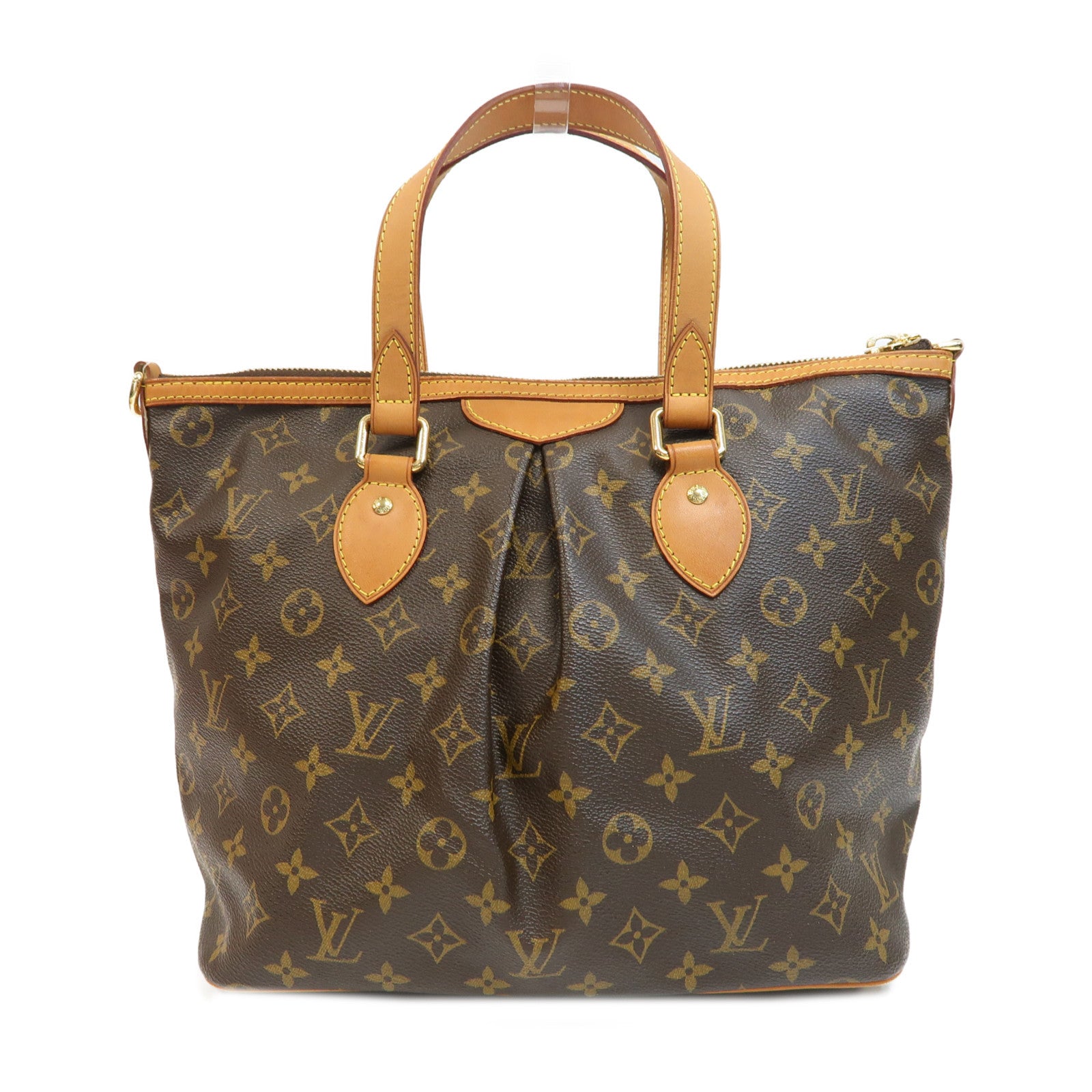 LOUIS VUITTON 【激減優惠】Monogram Palermo PM金扣手挽肩背兩用袋啡色