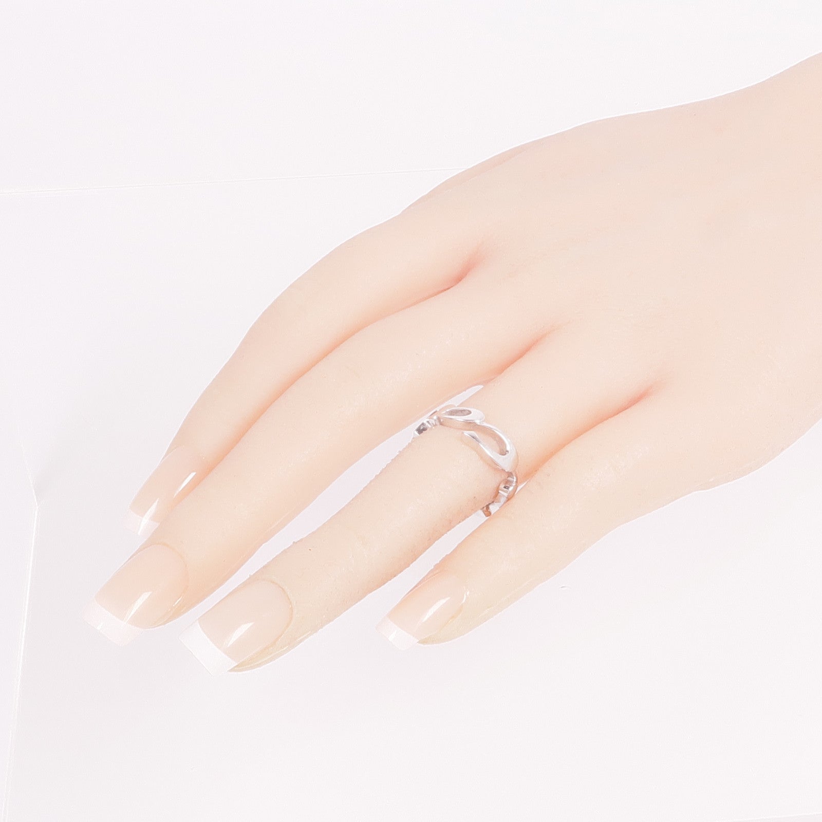 CARTIER 18K白金Signature Ring戒指Cartier#49/US#5