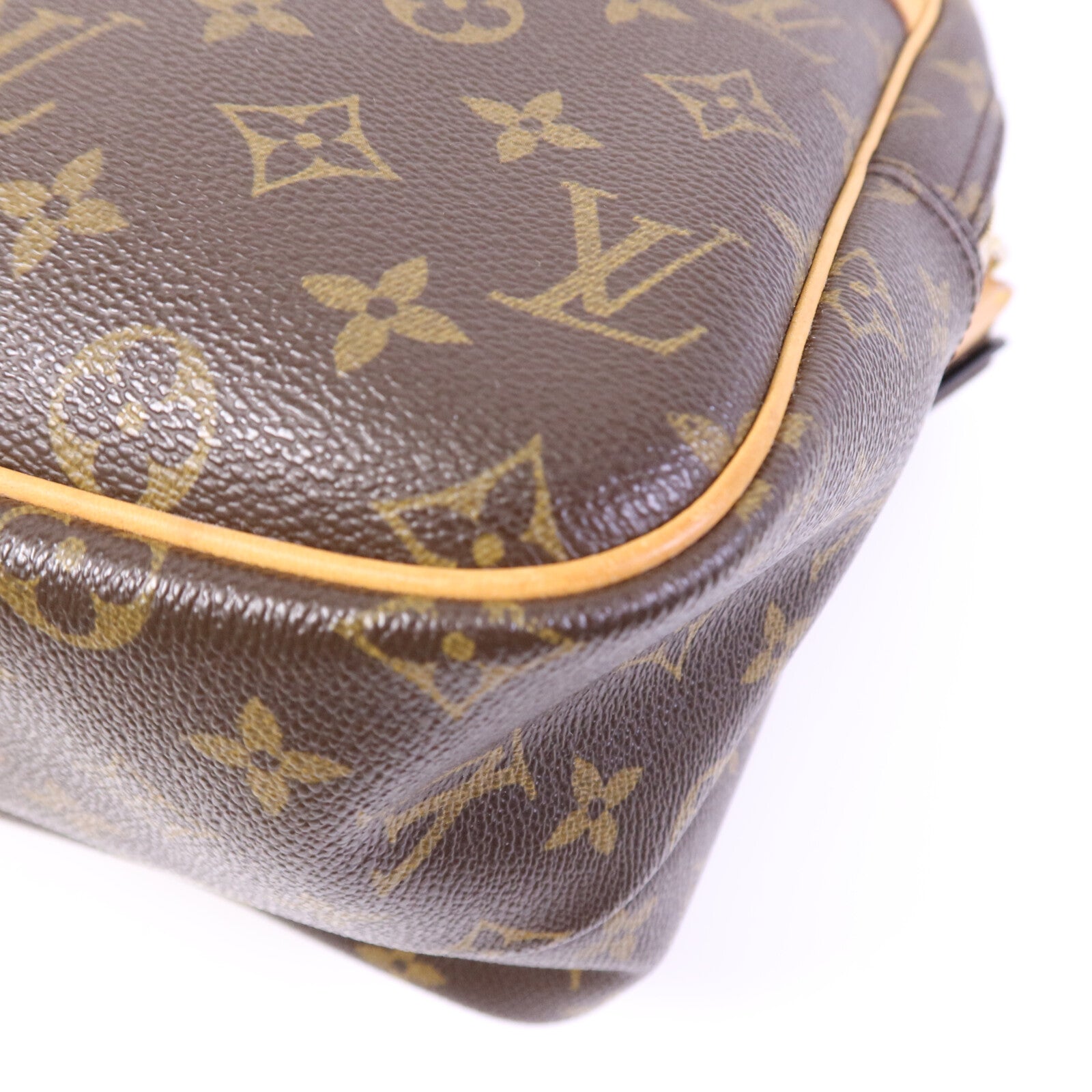 LOUIS VUITTON Monogram Reporter GM金扣肩背袋
