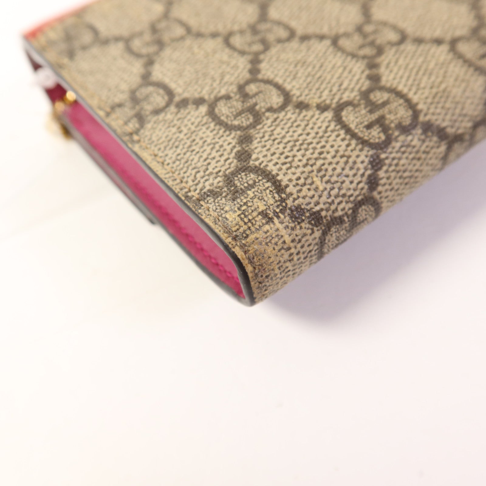 GUCCI 塗層帆布Wallet金扣長錢包