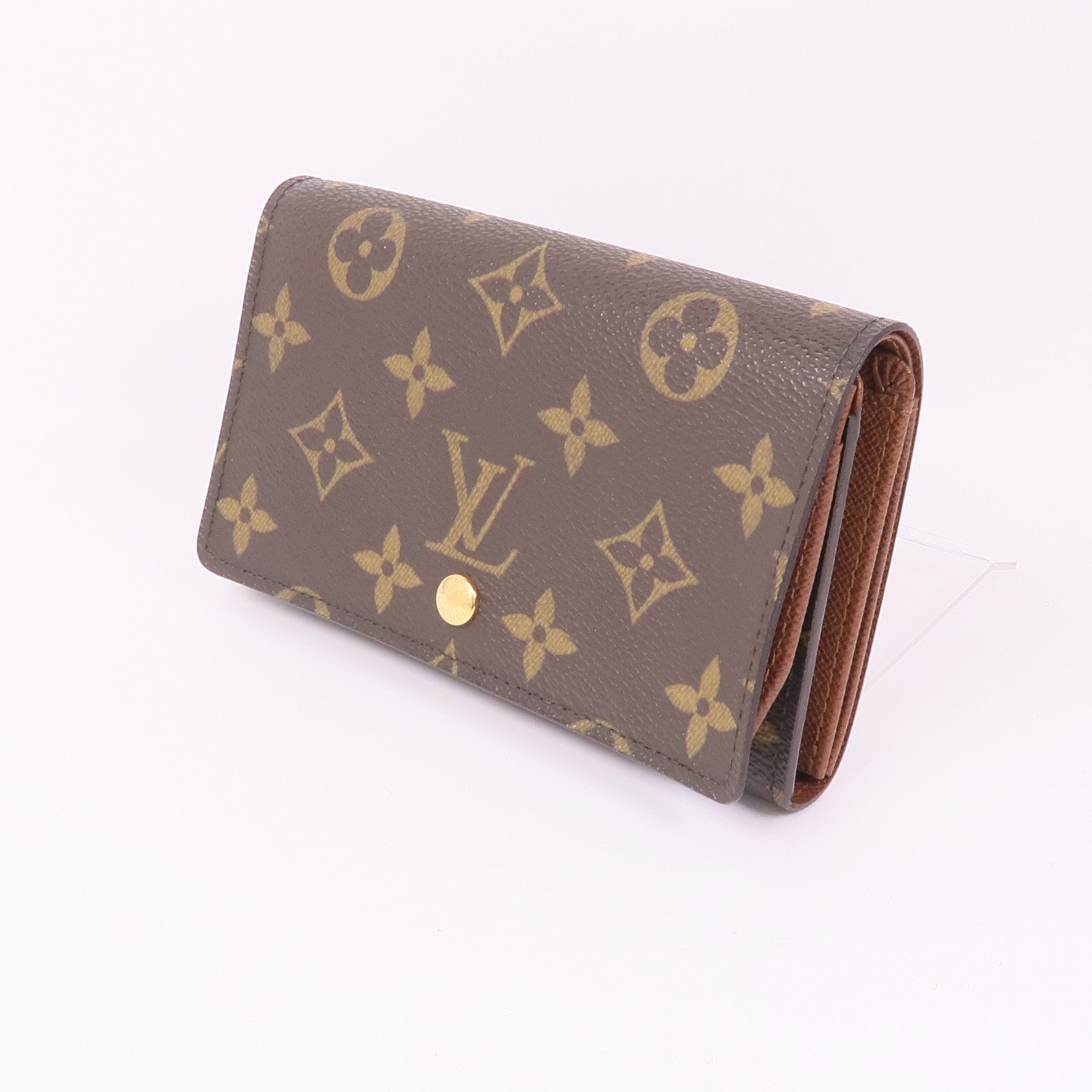 LOUIS VUITTON Monogram Porte Monnaie Bier Tresor金扣長錢包