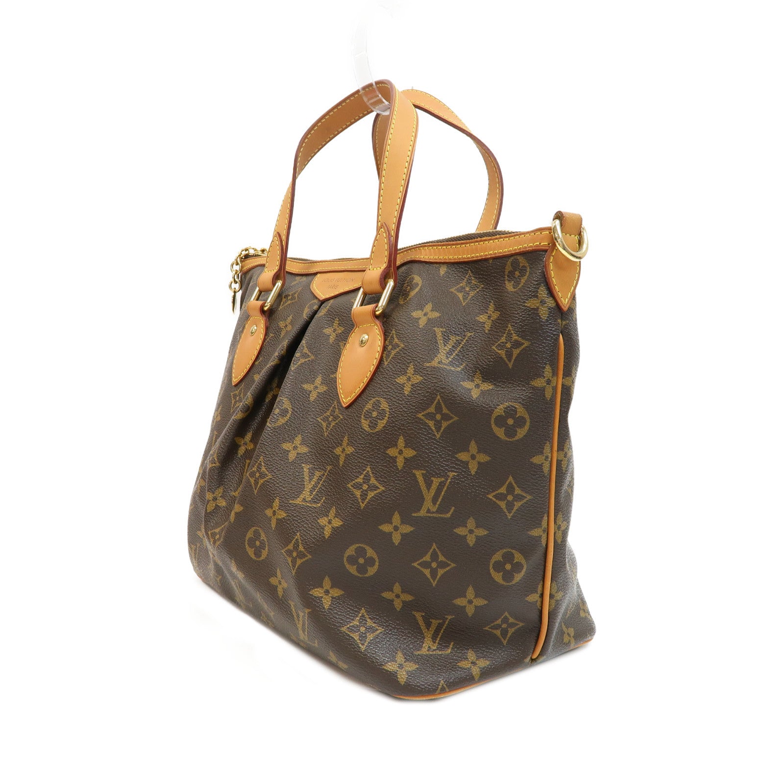 LOUIS VUITTON 【激減優惠】Monogram Palermo PM金扣手挽肩背兩用袋啡色