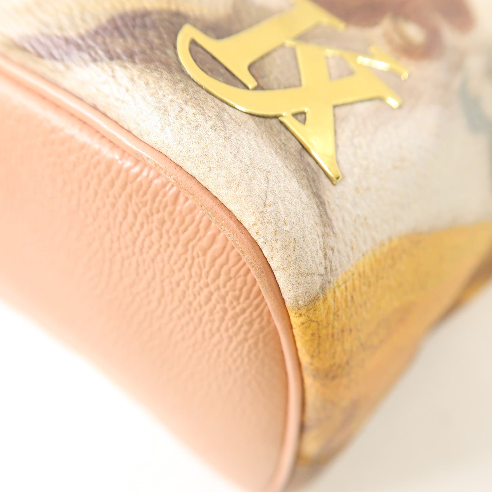 LOUIS VUITTON Masters Collection Fragonard Neverfull Masters手挽袋棕色/粉紅色